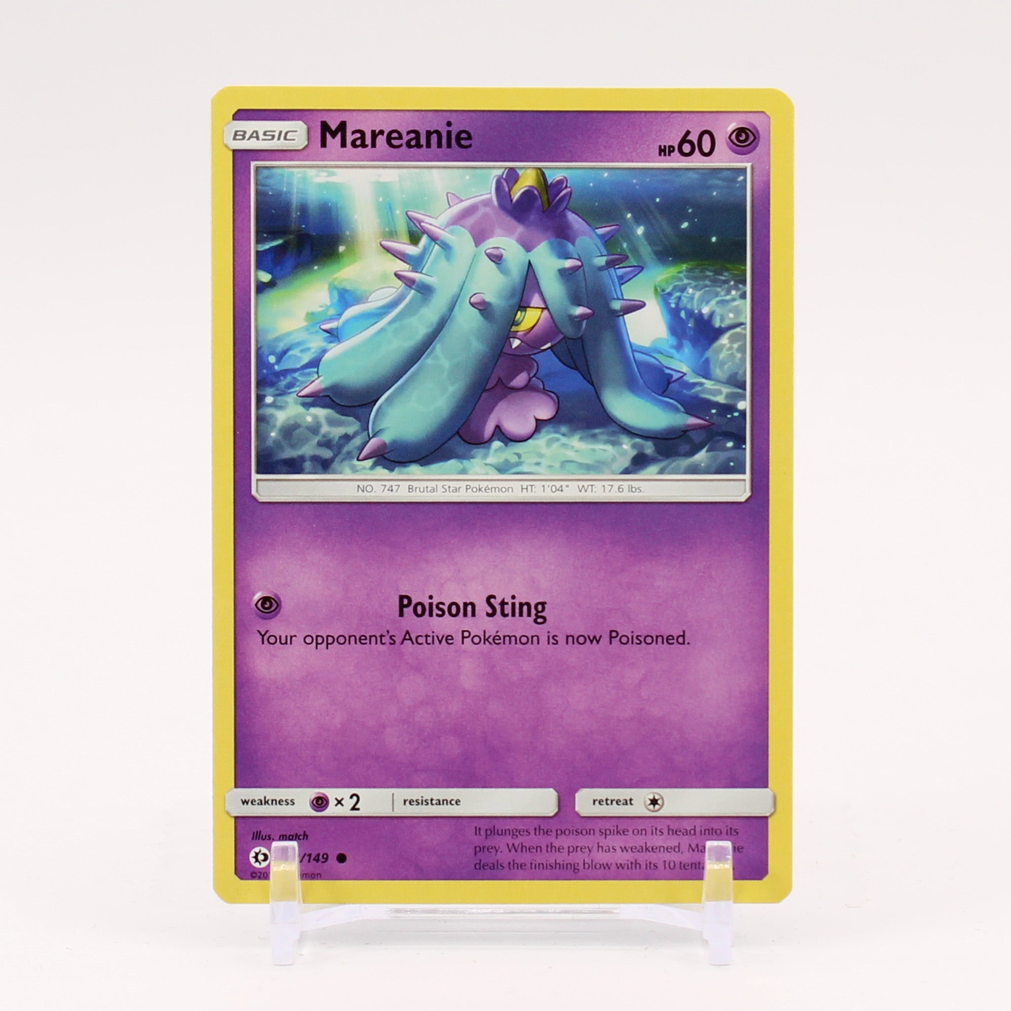 Mareanie - 62/149 Sun & Moon Pokemon - NM/MINT