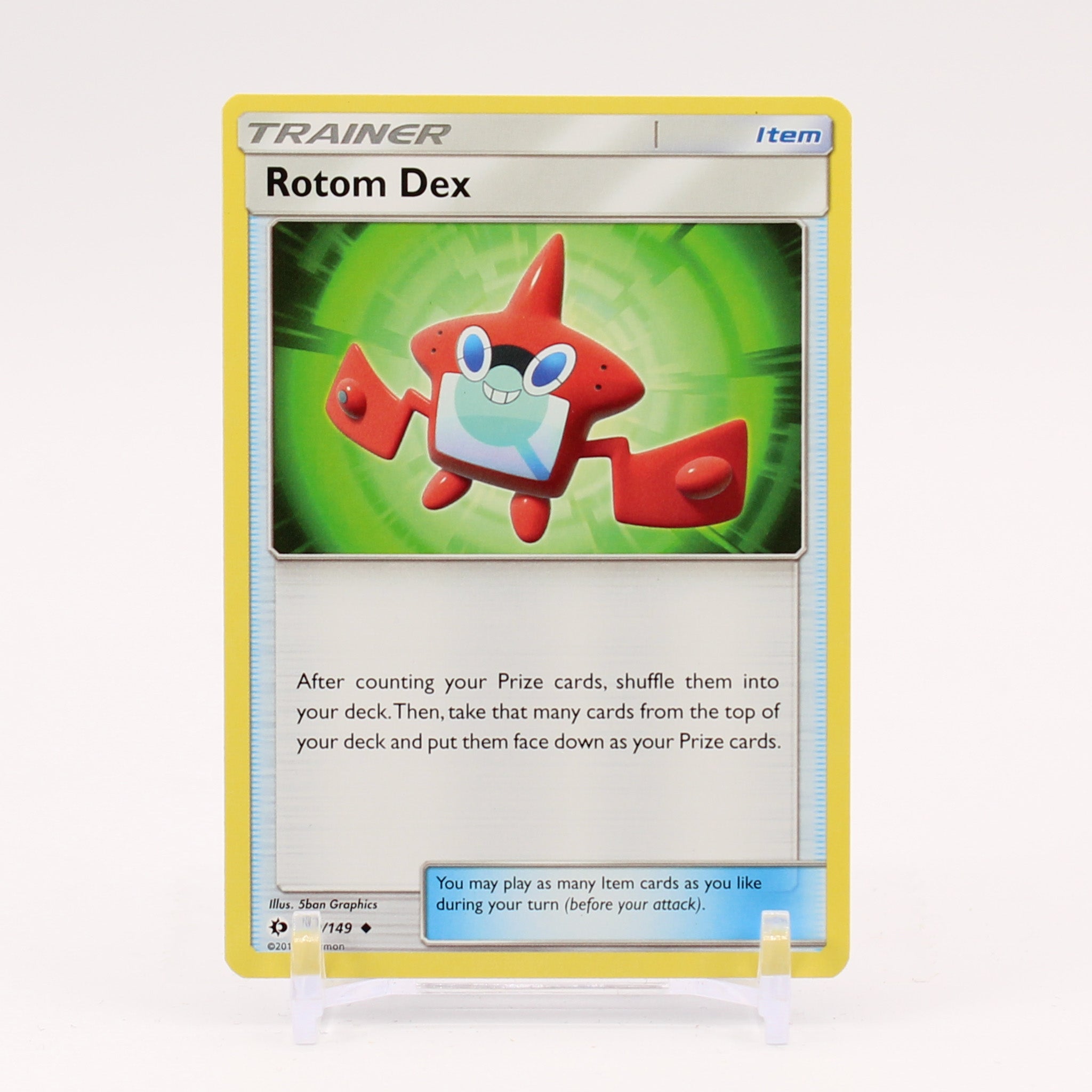 Rotom Dex - 131/149 Sun & Moon Trainer - NM/MINT
