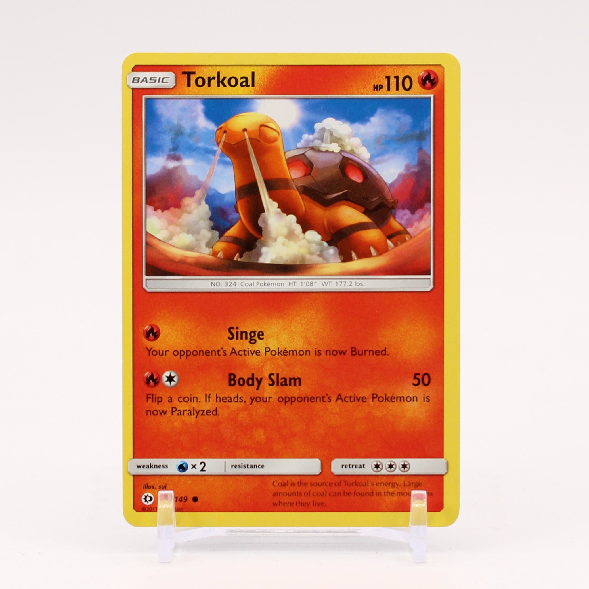 Torkoal - 23/149 Sun & Moon Pokemon - NM/MINT