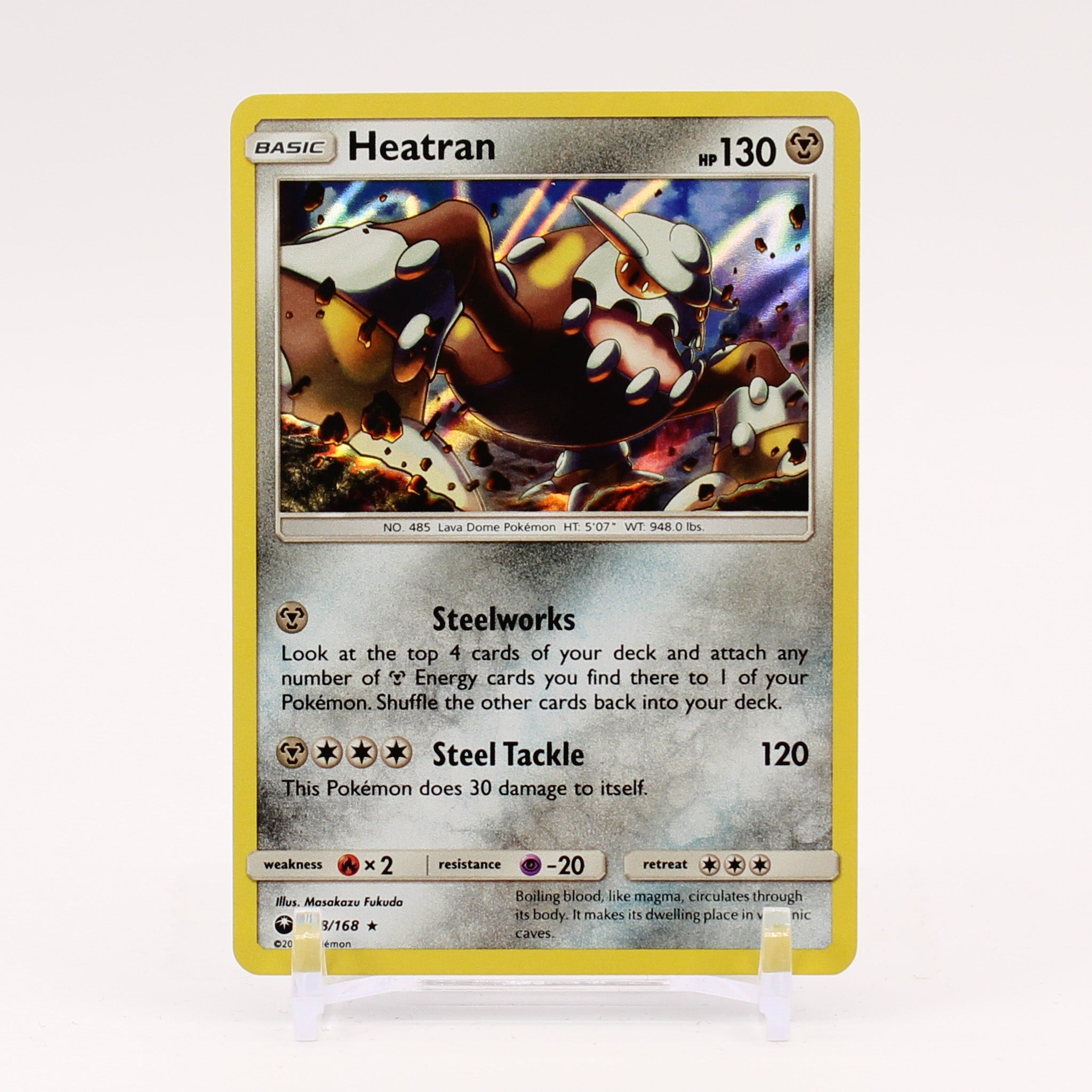 Heatran - 98/168 Celestial Storm Holo Rare Pokemon - NM/MINT