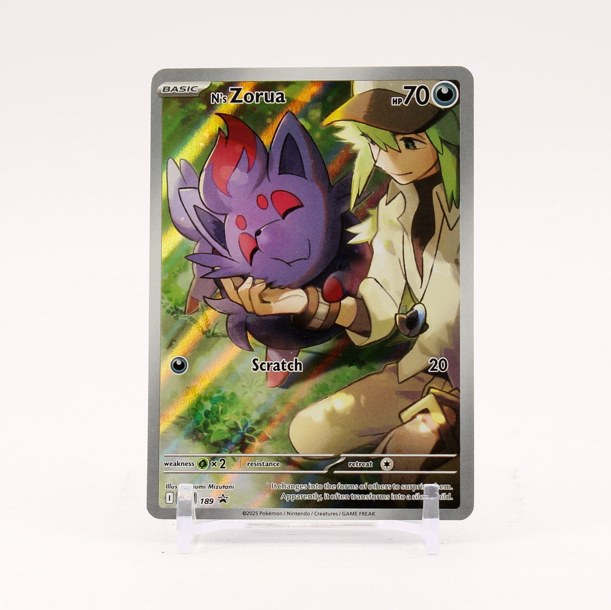 N's Zorua - SVP189 Journey Together ETB Promo Pokemon - NM/MINT