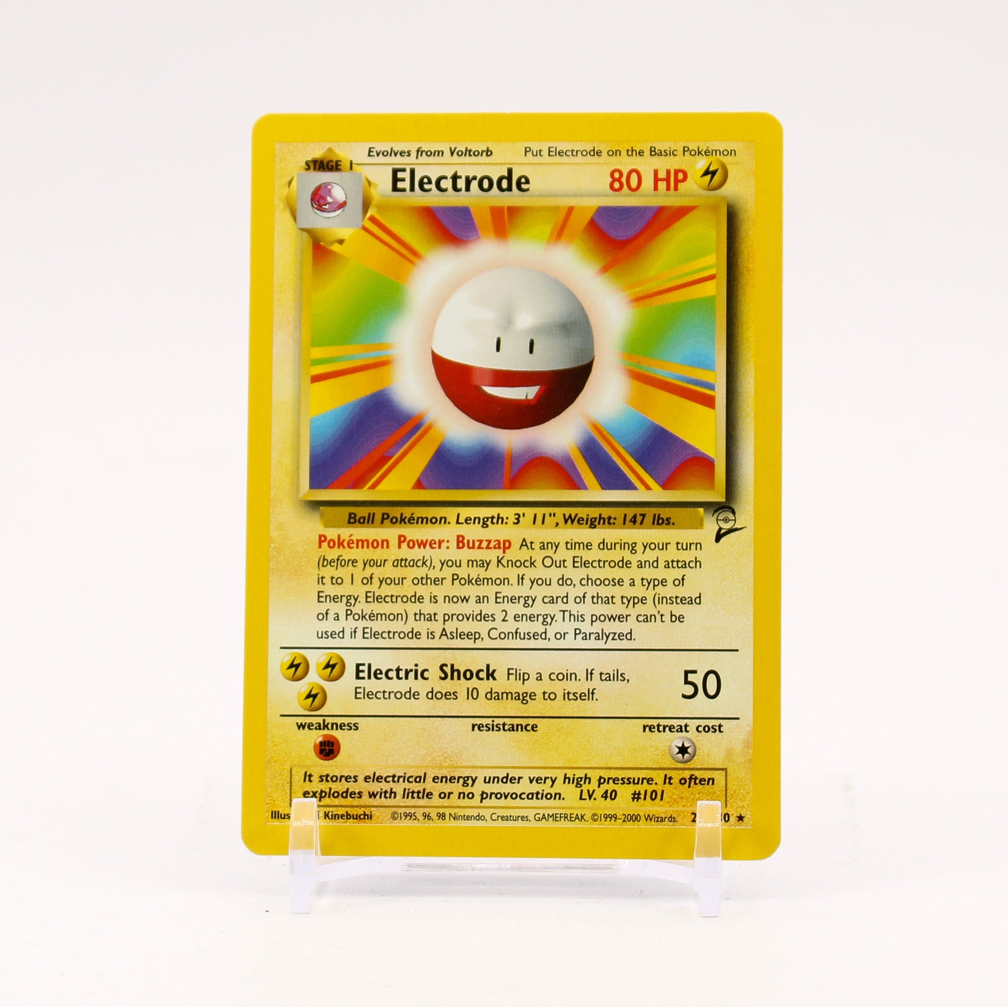 Electrode - 25/130 Base Set 2 Rare Pokemon - NM