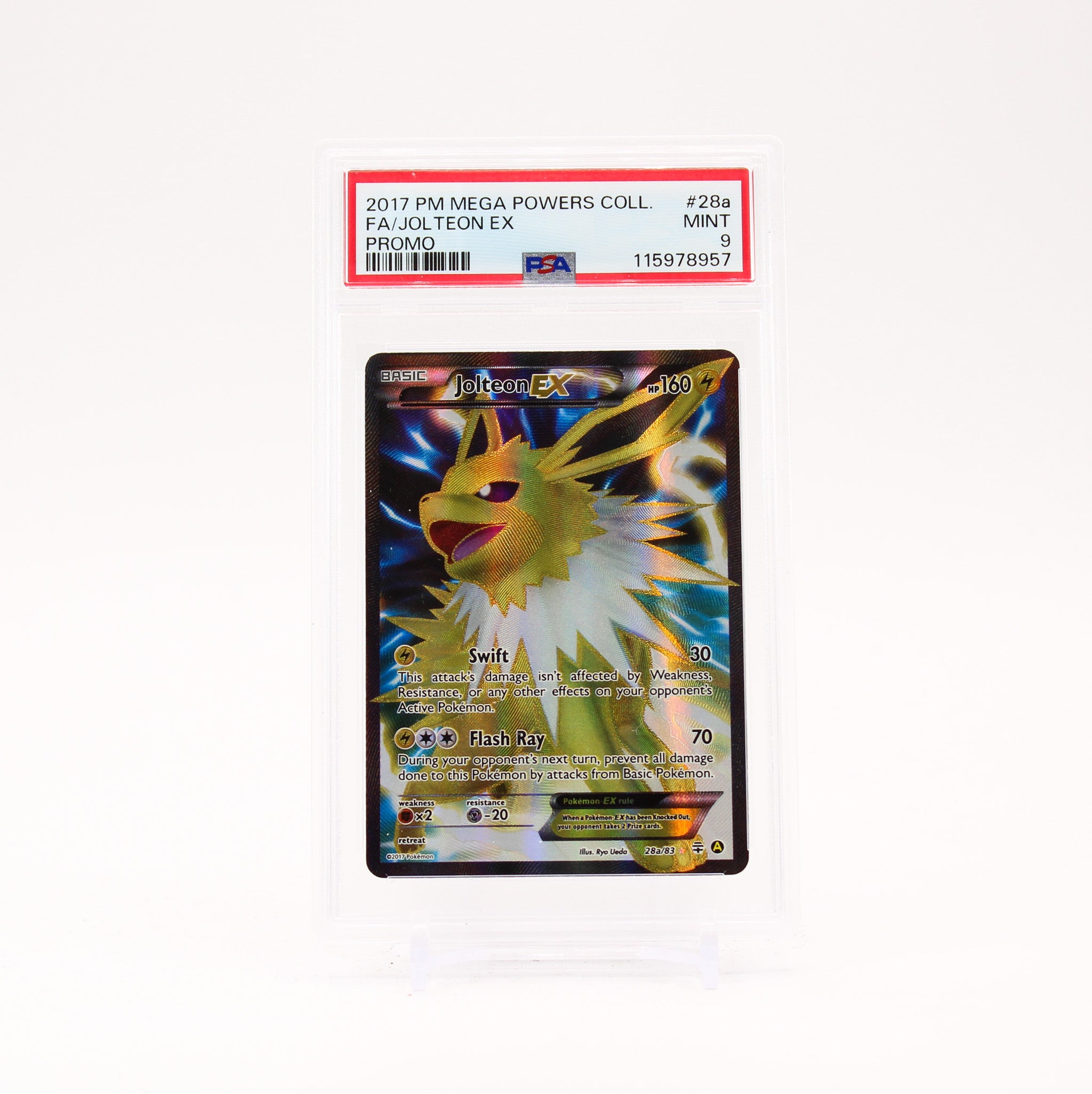 Jolteon EX - 28a/83 PSA 9 Generations Full Art Promo Pokemon - MINT