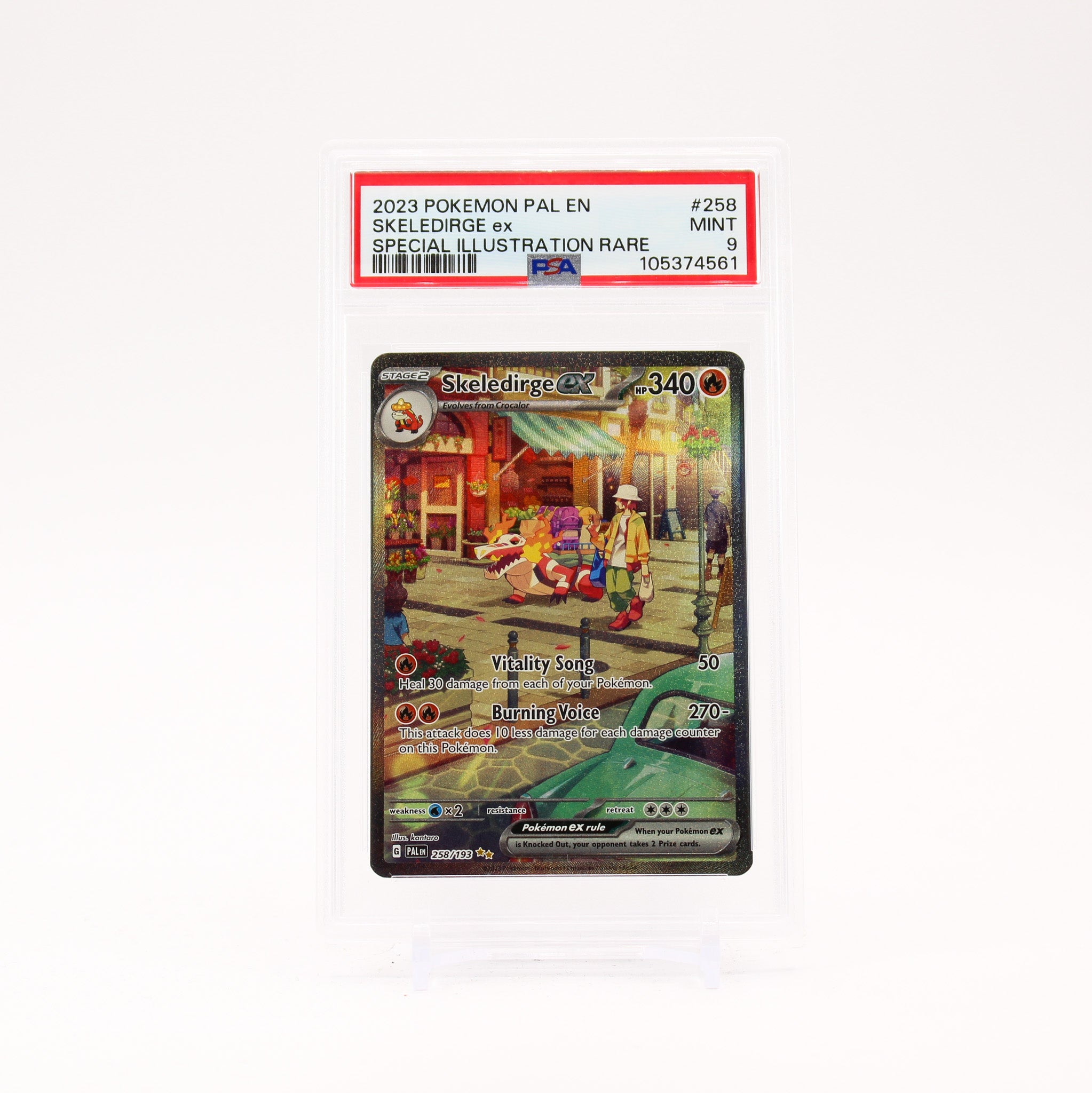 Skeledirge ex - 258/193 PSA 9 Paldea Evolved Special Illustration Pokemon - MINT