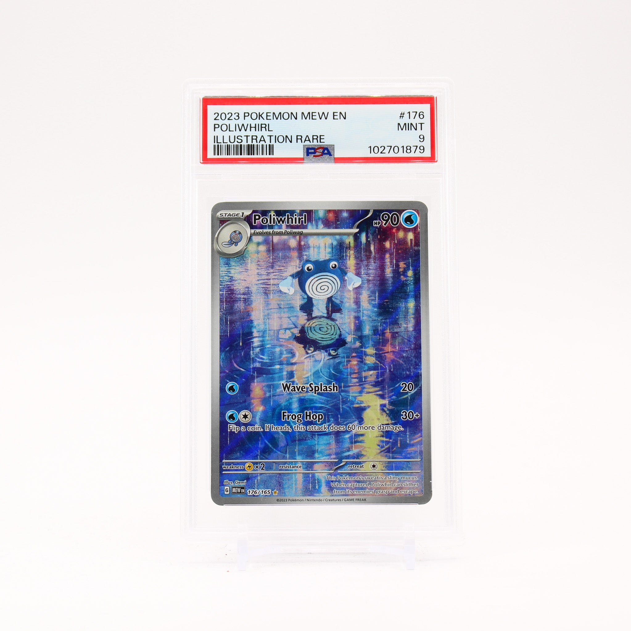 Poliwhirl - 176/165 PSA 9 151 Illustration Rare Pokemon - MINT