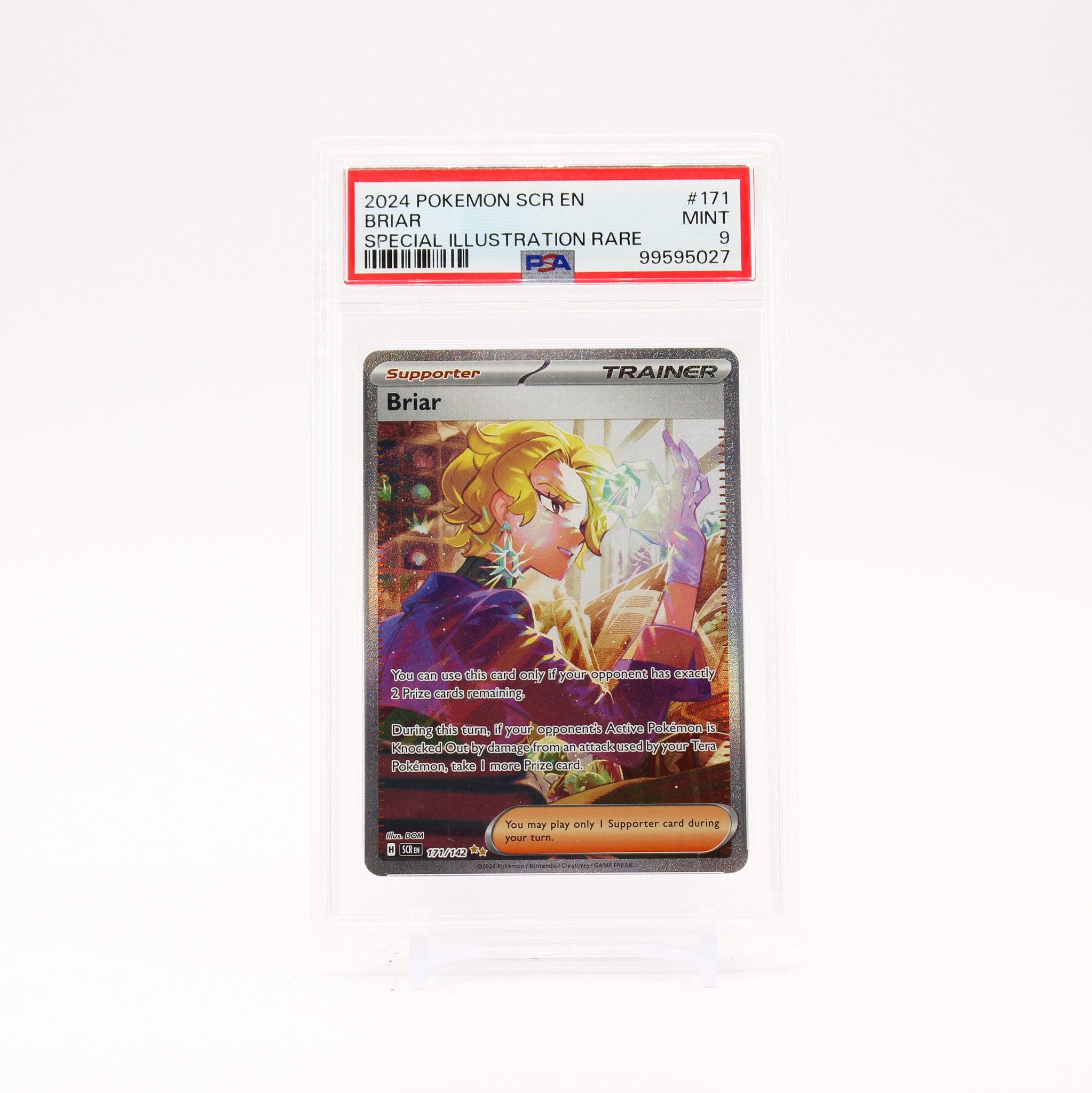 Briar - 171/142 PSA 9 Stellar Crown Special Illustration Trainer - MINT