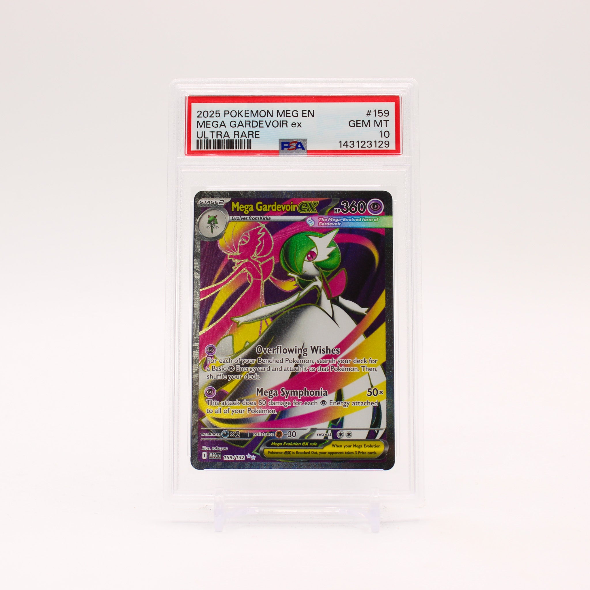 Mega Gardevoir ex - 159/132 PSA 10 Mega Evolution Full Art Pokemon - GEM MINT