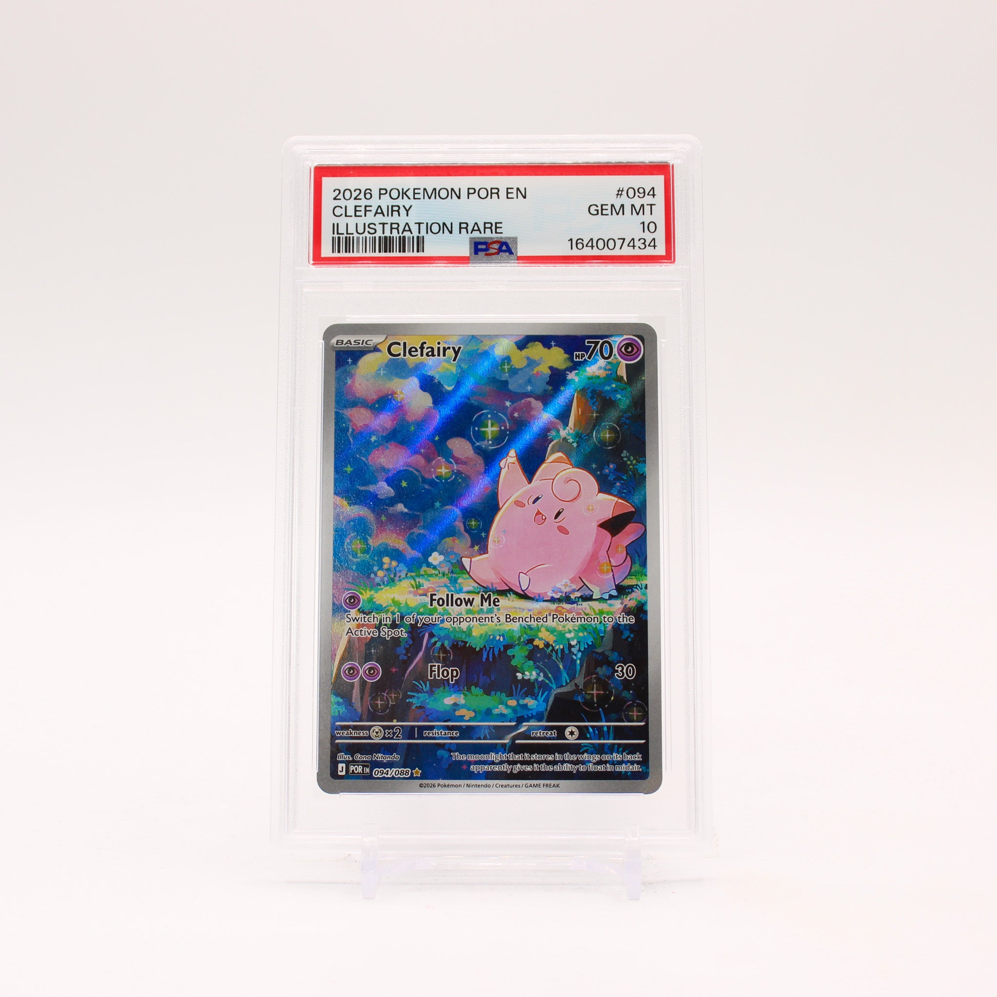 Clefairy - 094/088 PSA 10 Perfect Order Illustration Rare Pokemon - GEM MINT