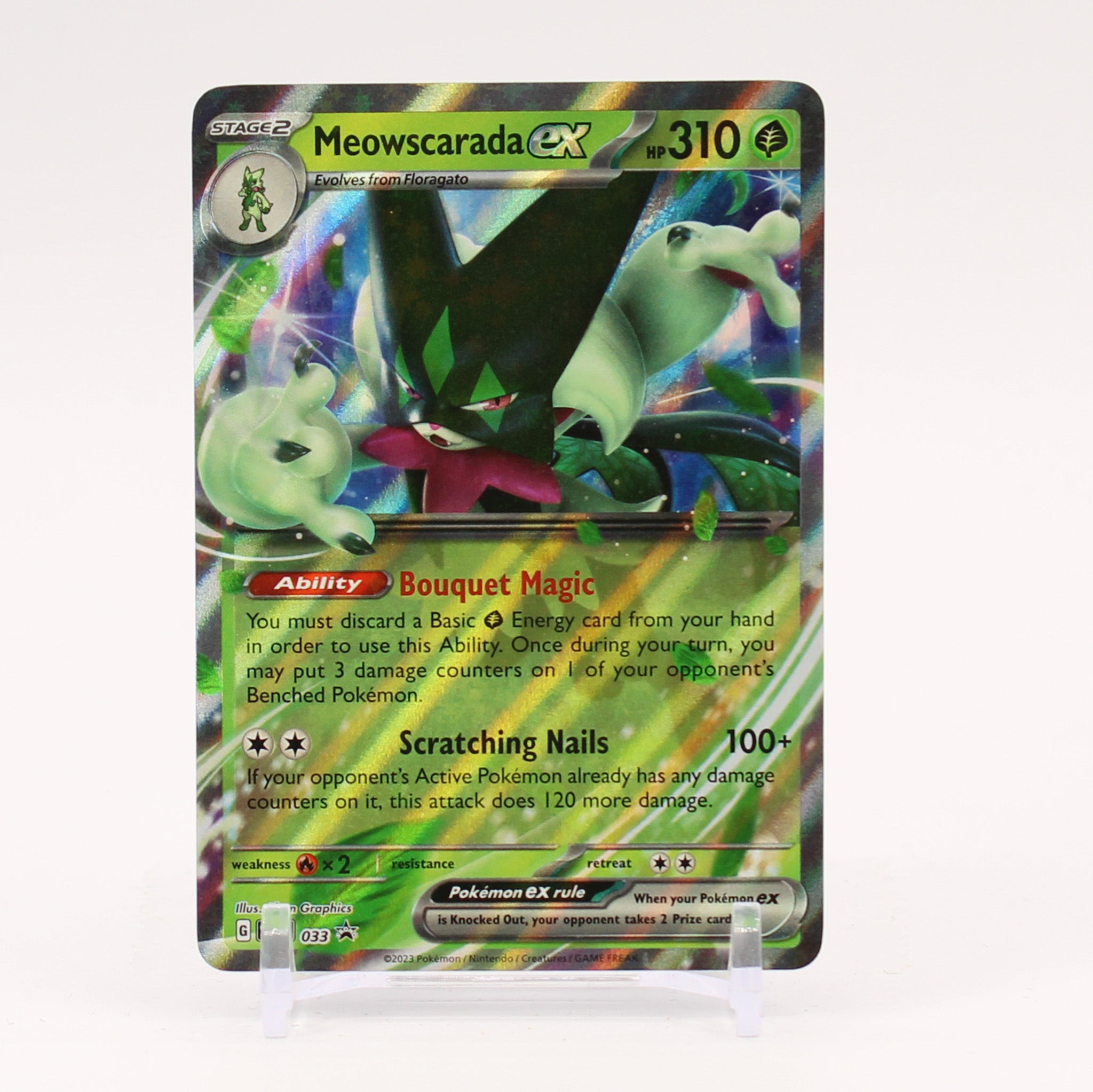 Meowscarada ex - SVP033 Black Star Promo Pokemon - NM/MINT
