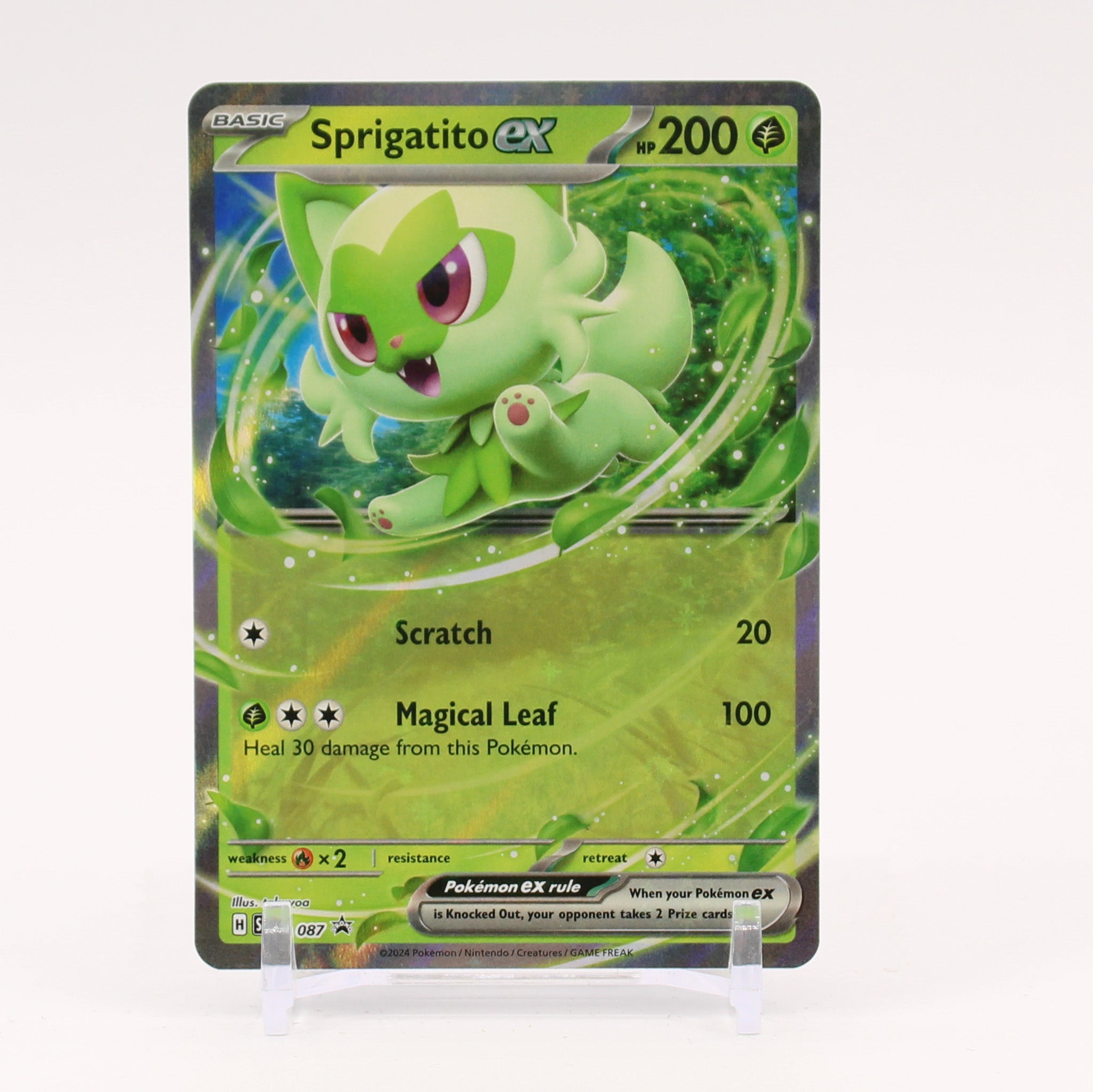 Sprigatito ex - SVP087 Black Star Promo Pokemon - NM/MINT