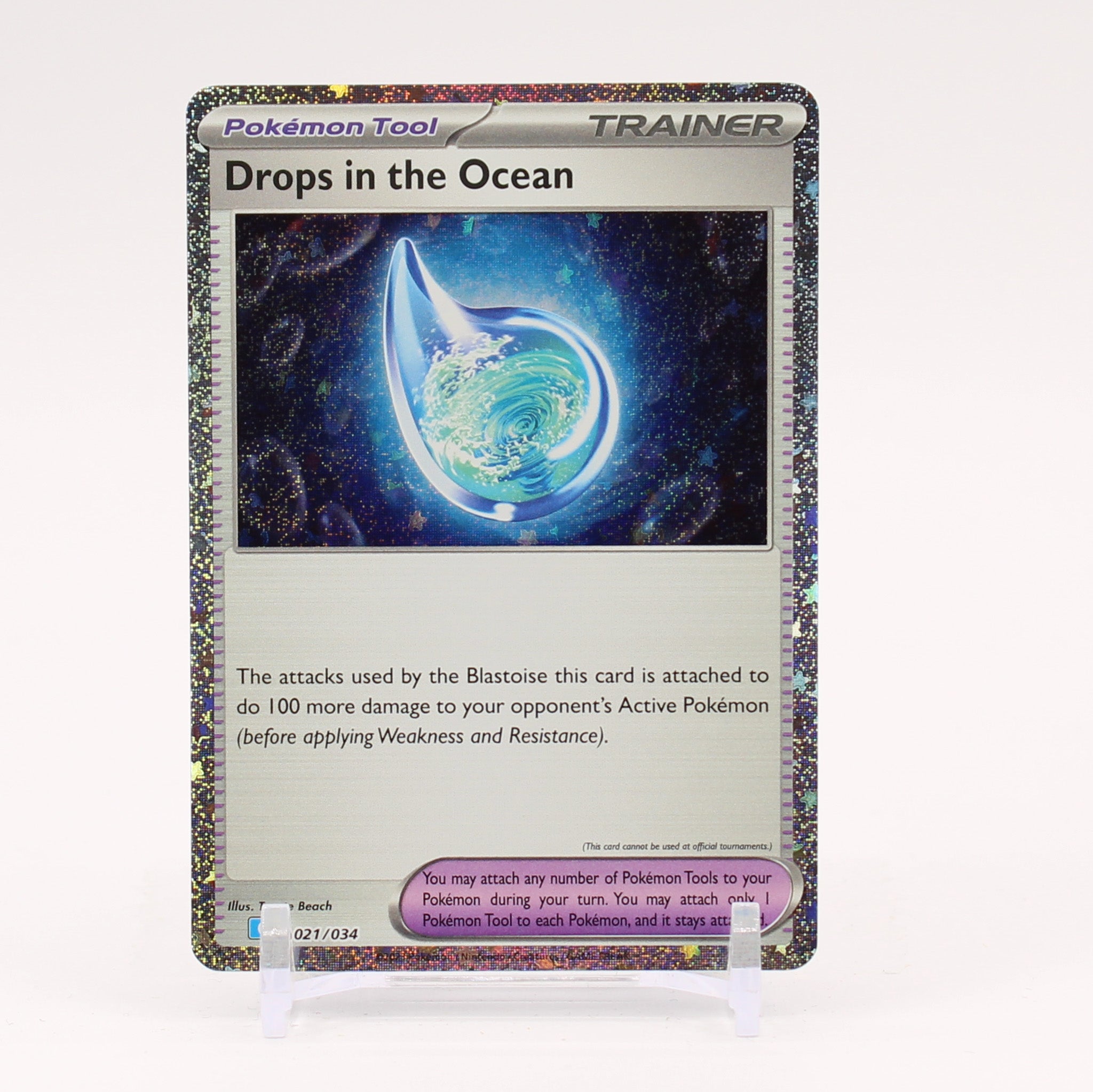 Drops In The Ocean - 021/034 TCG Classic Holo Trainer - NM/MINT