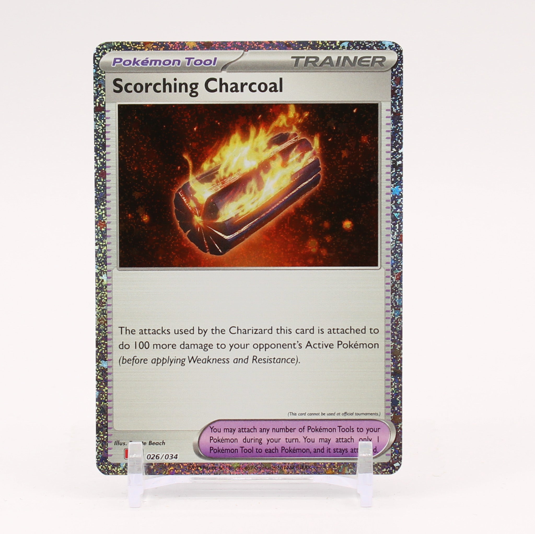 Scorching Charcoal - 026/034 TCG Classic Holo Trainer - NM/MINT