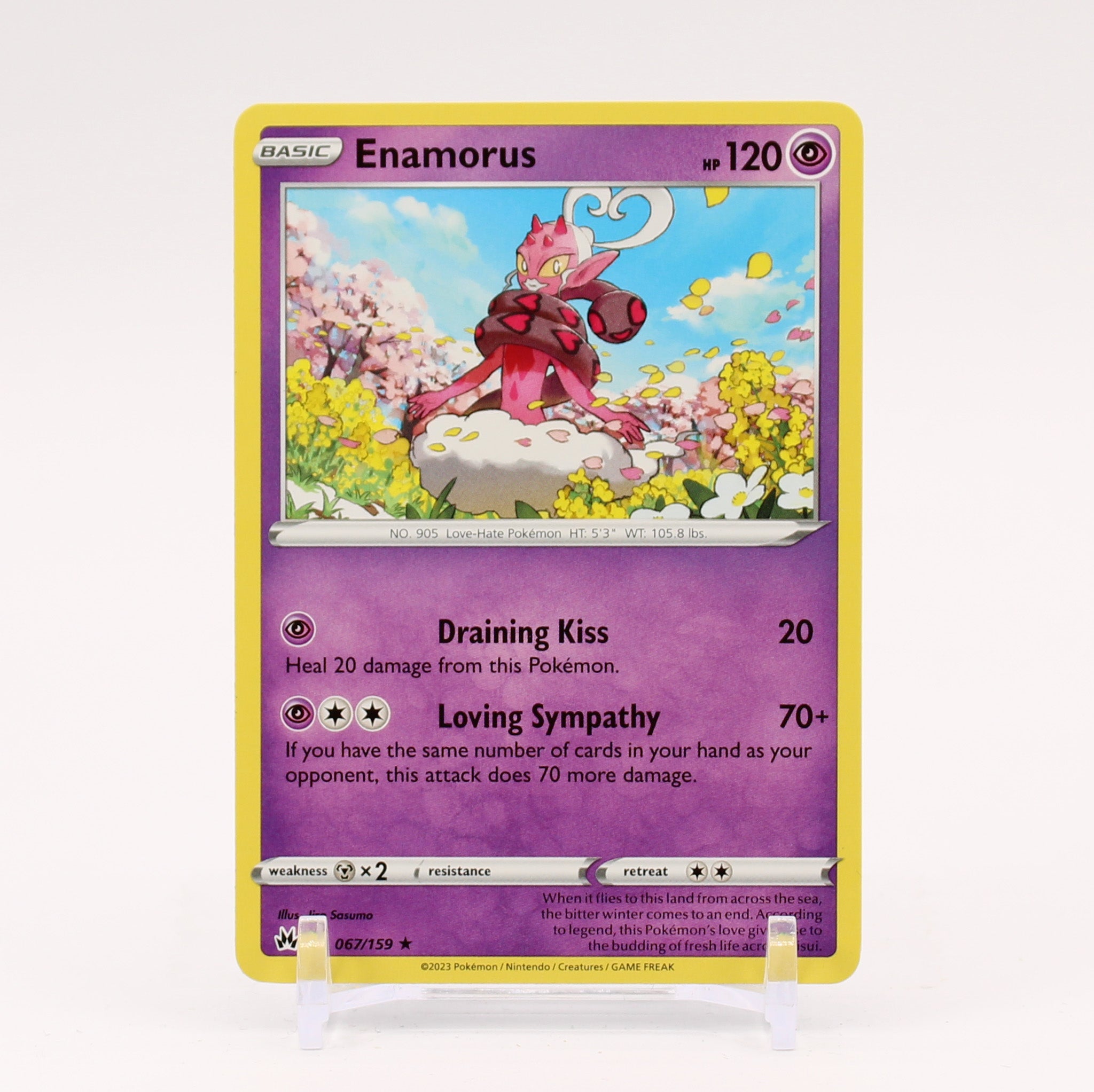 Enamorus - 067/159 Crown Zenith Rare Pokemon - NM/MINT