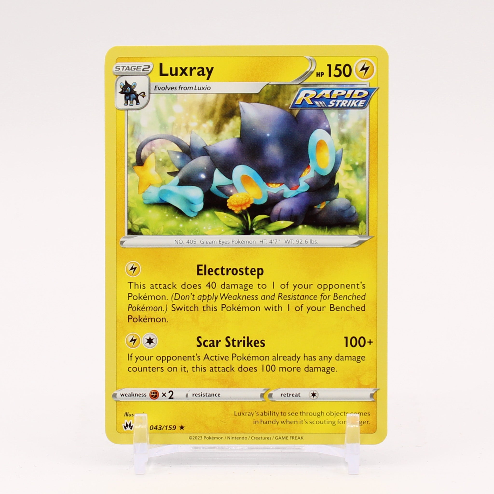 Luxray - 043/159 Crown Zenith Rare Pokemon - NM/MINT