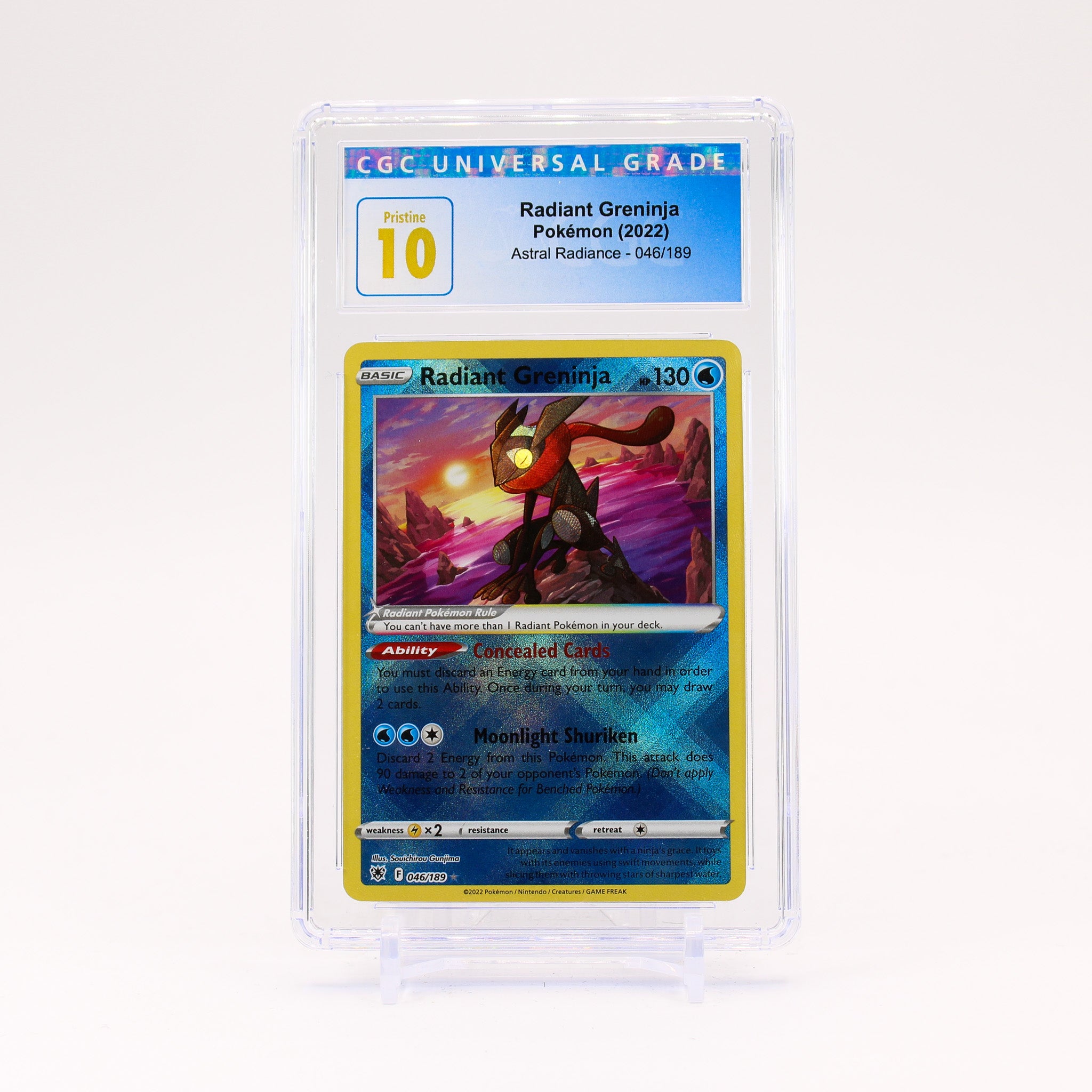 Radiant Greninja 046/189 CGC 10 Astral Radiance Holo Rare Pokemon PRISTINE