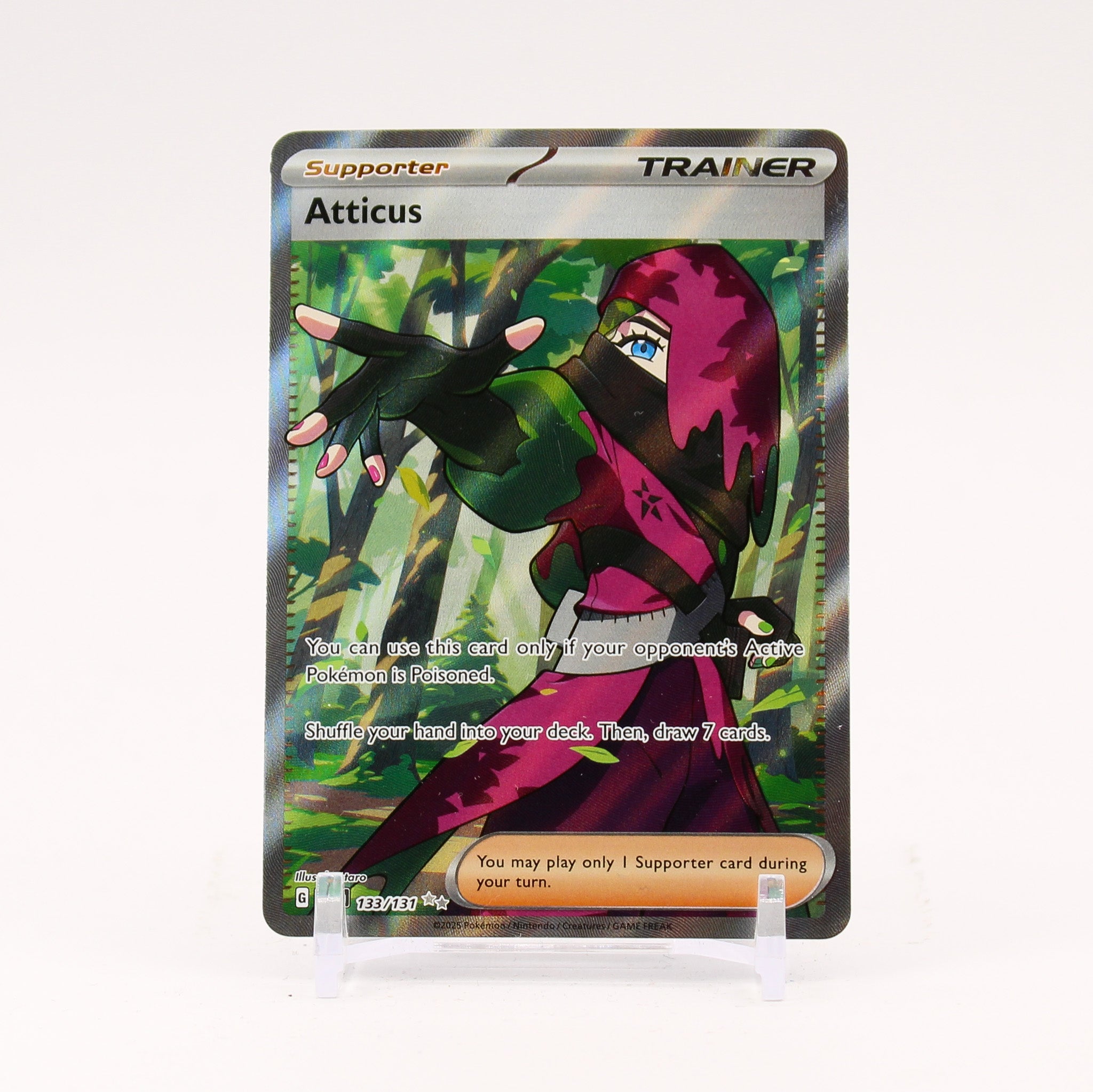 Atticus - 133/131 Prismatic Evolutions Full Art Trainer - Near Mint/Mint
