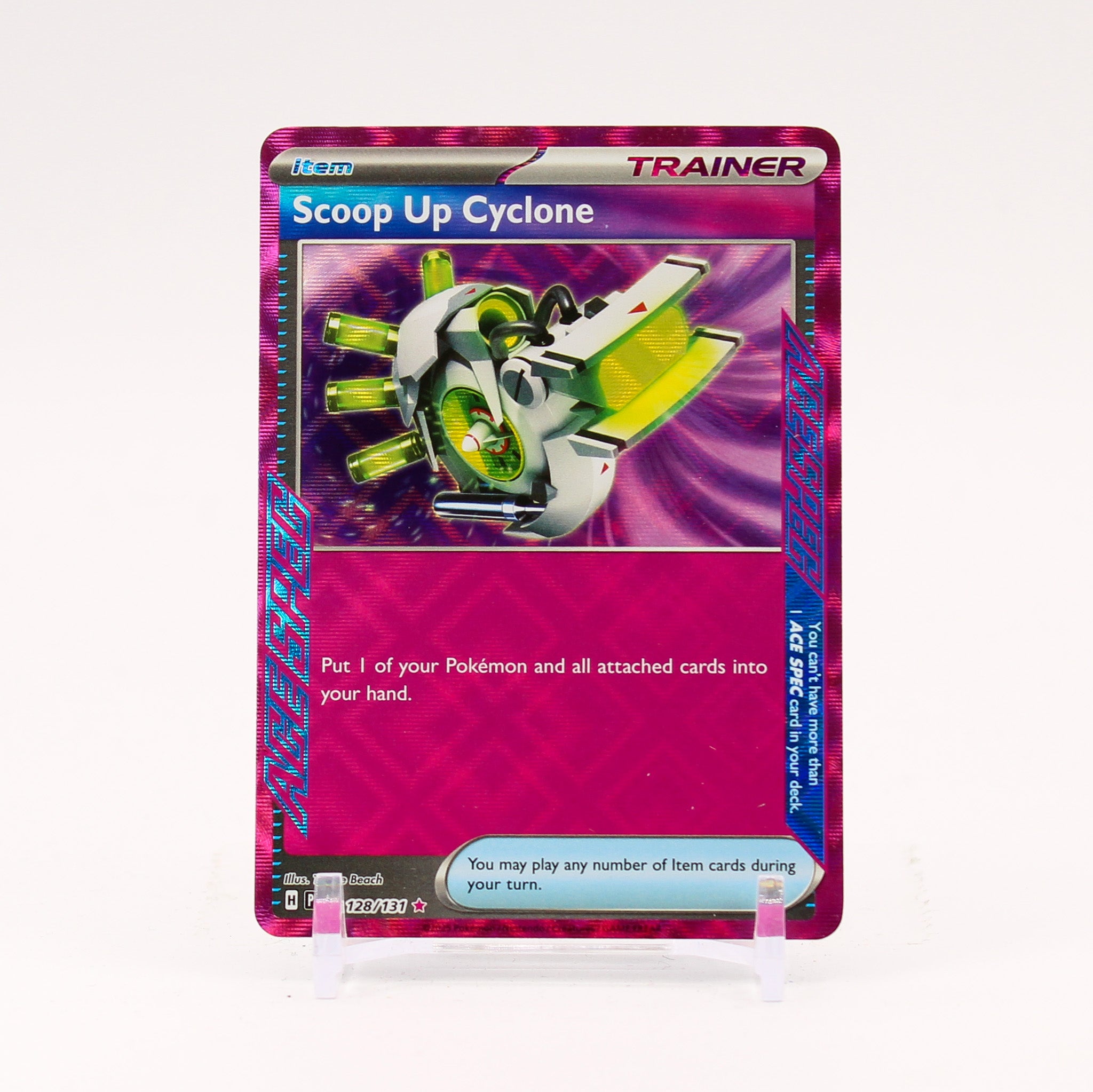 Scoop Up Cyclone - 128/131 Prismatic Evolutions Ace Spec Trainer -	NM/MINT
