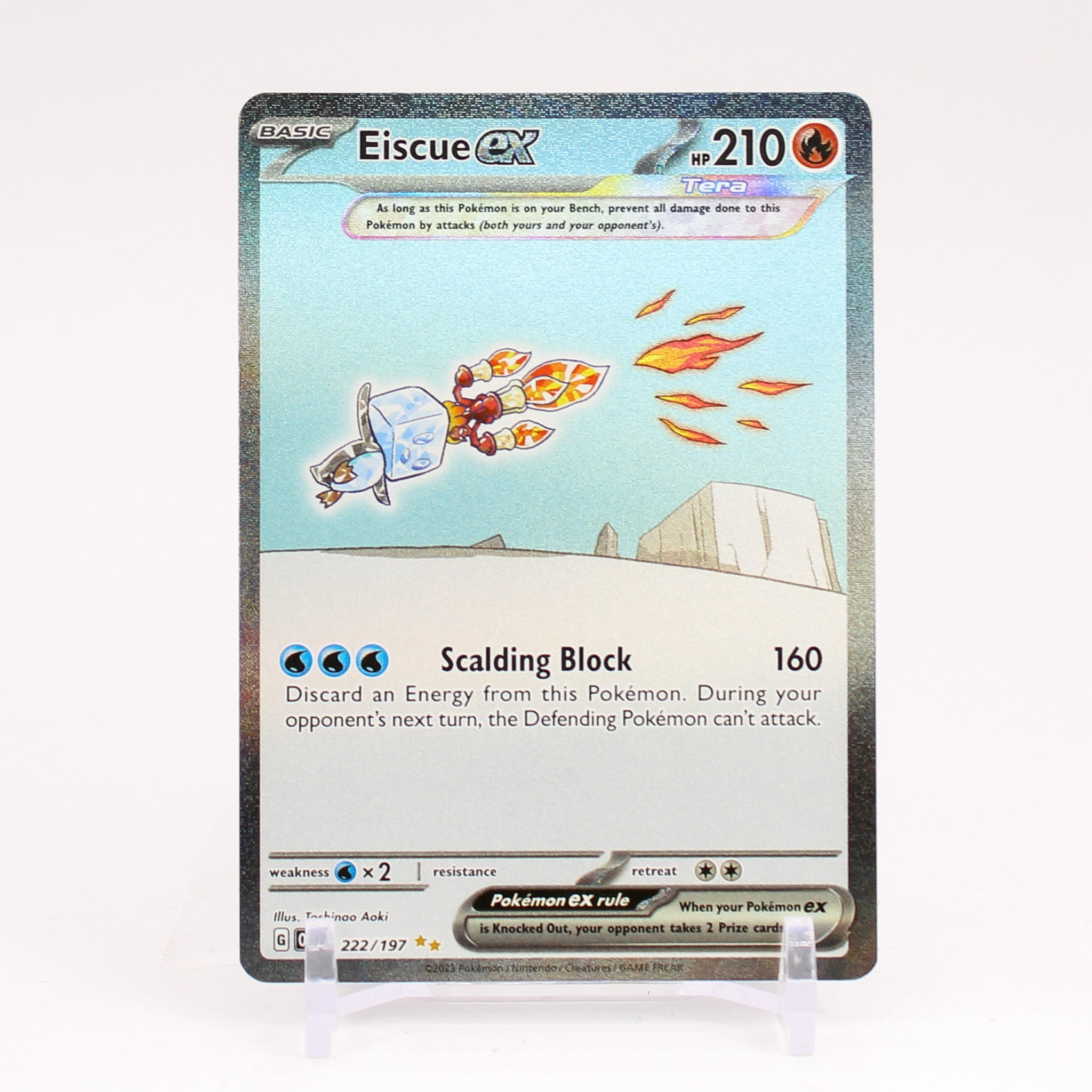 Eiscue ex - 222/197 Obsidian Flames Special Illustration Pokemon - NM/MINT