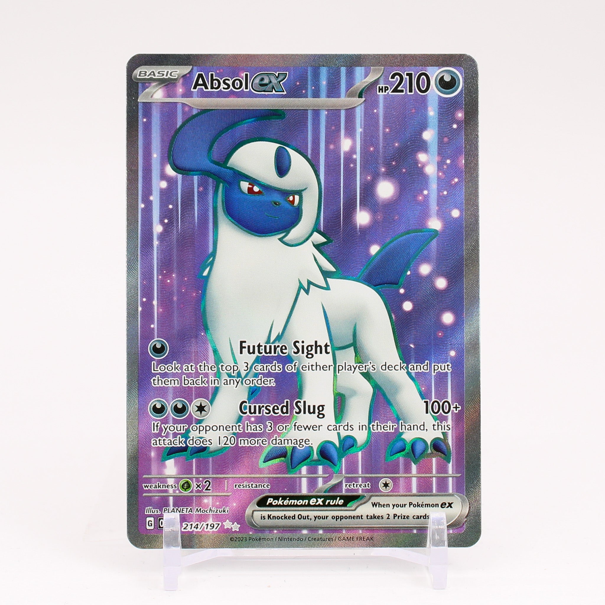 Absol ex - 214/197 Obsidian Flames Full Art Pokemon - NM/MINT