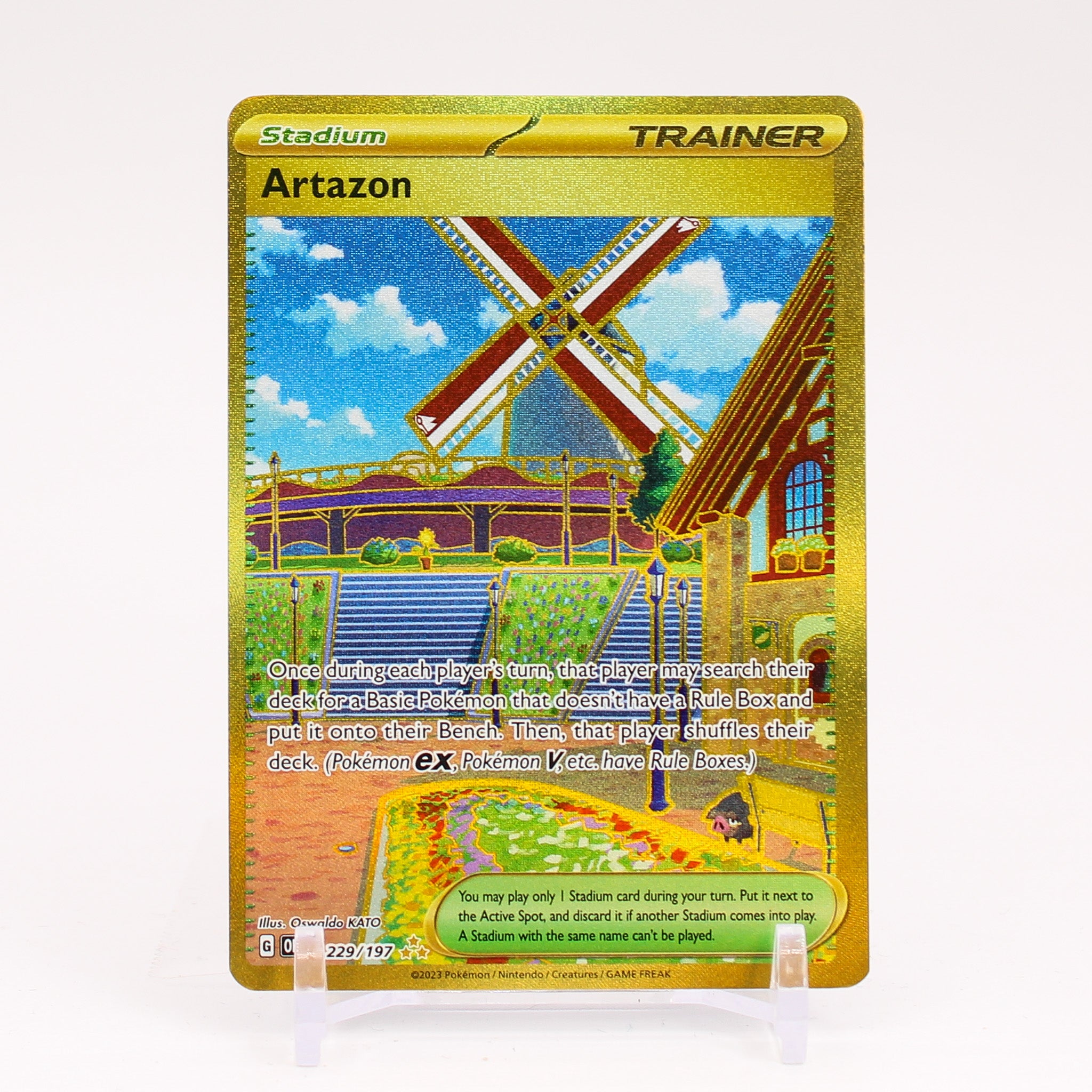 Artazon - 229/197 Obsidian Flames Hyper Rare Gold Trainer - NM/MINT