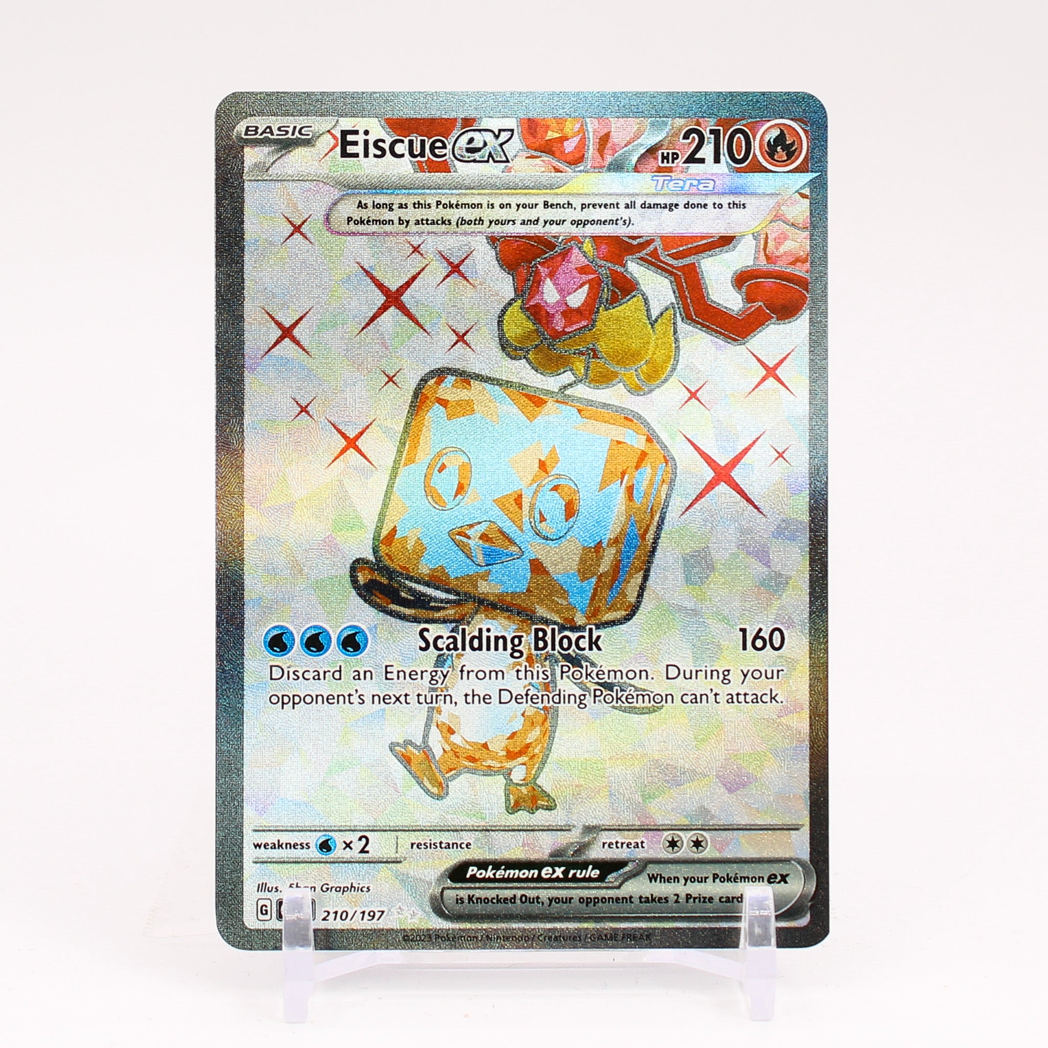 Eiscue ex - 210/197 Obsidian Flames Full Art Pokemon - NM/MINT