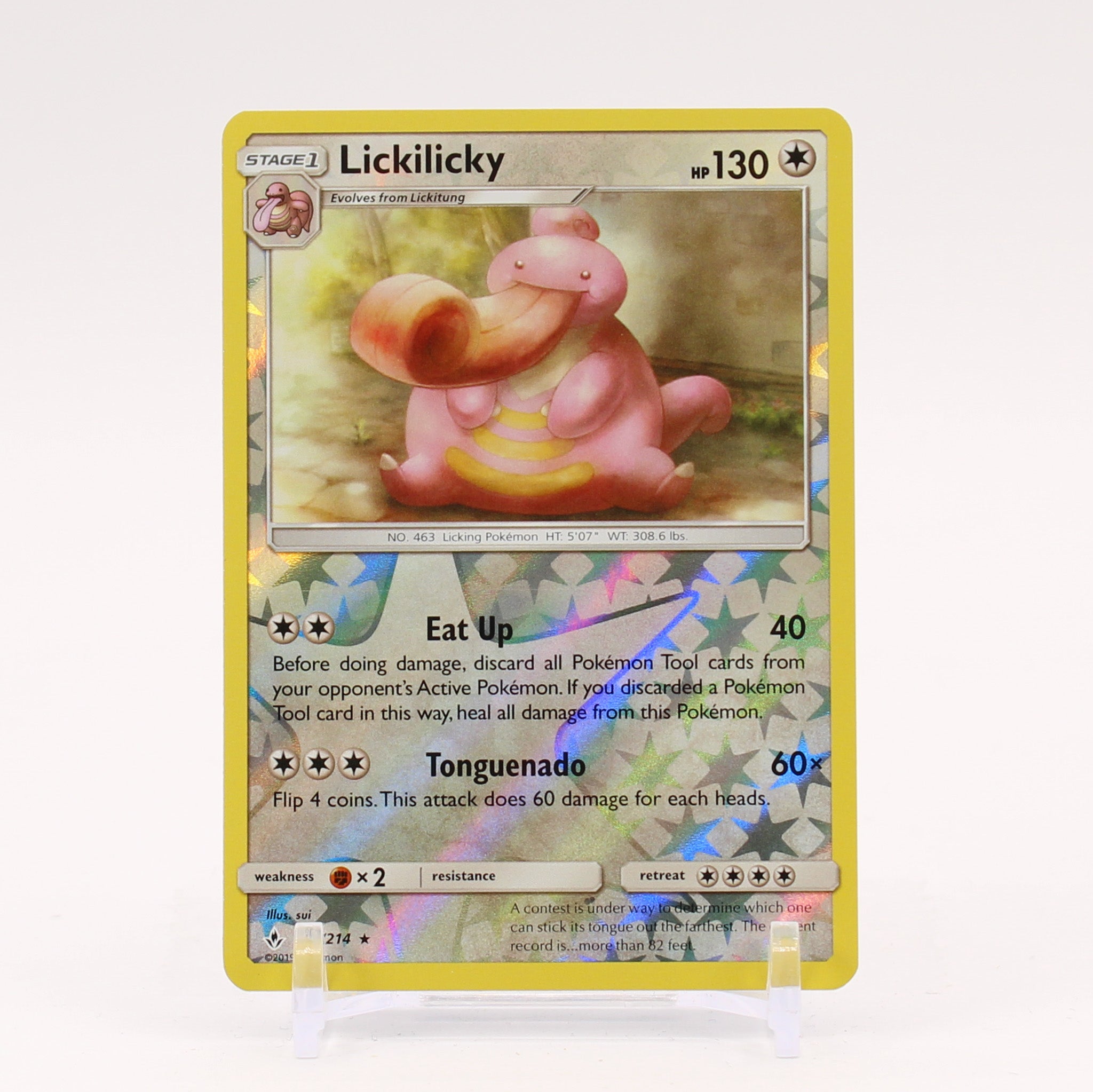 Lickilicky - 153/214 Unbroken Bonds Reverse Holo Rare Pokemon - NM/MINT