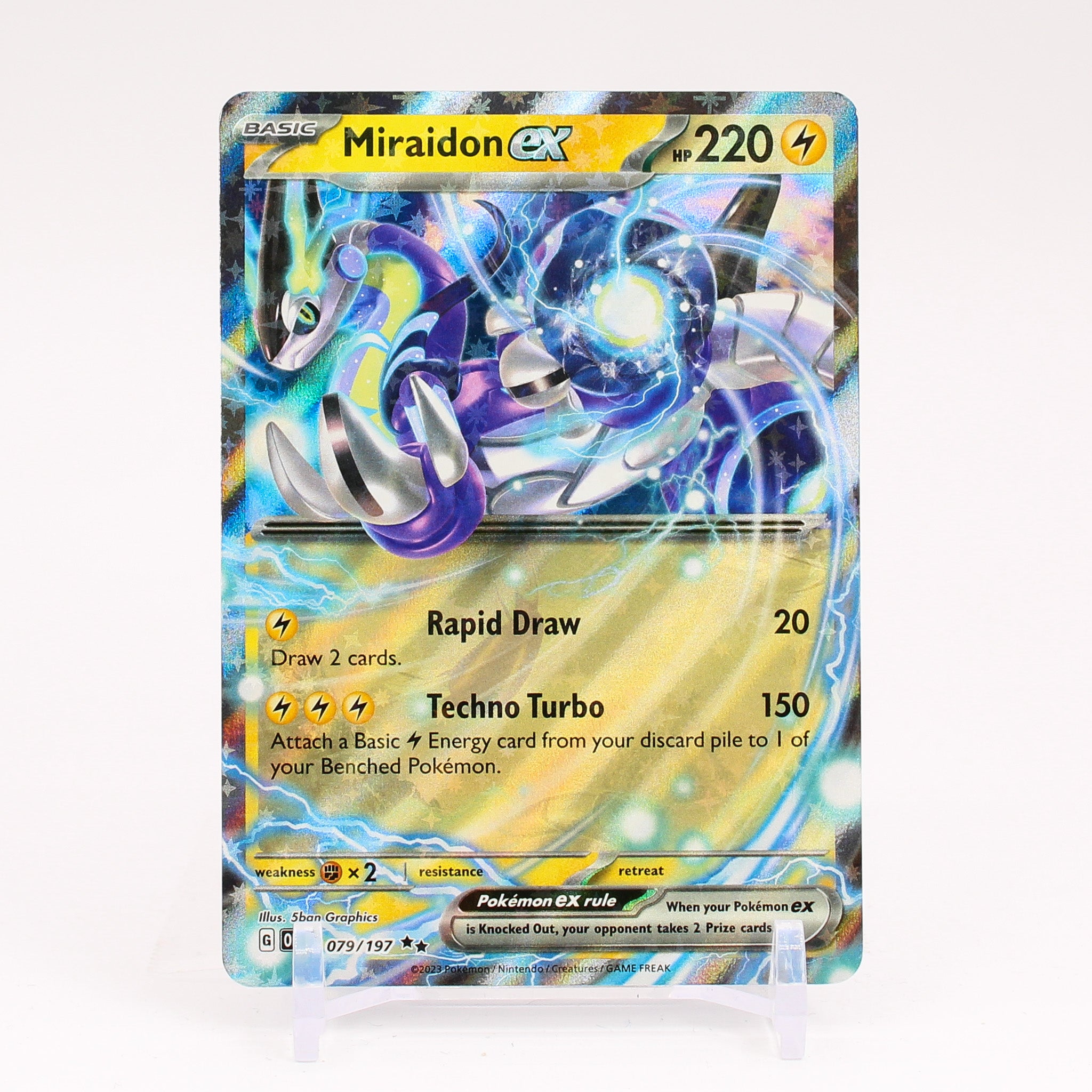 Miraidon ex - 079/197 Obsidian Flames Double Rare Pokemon - NM/MINT
