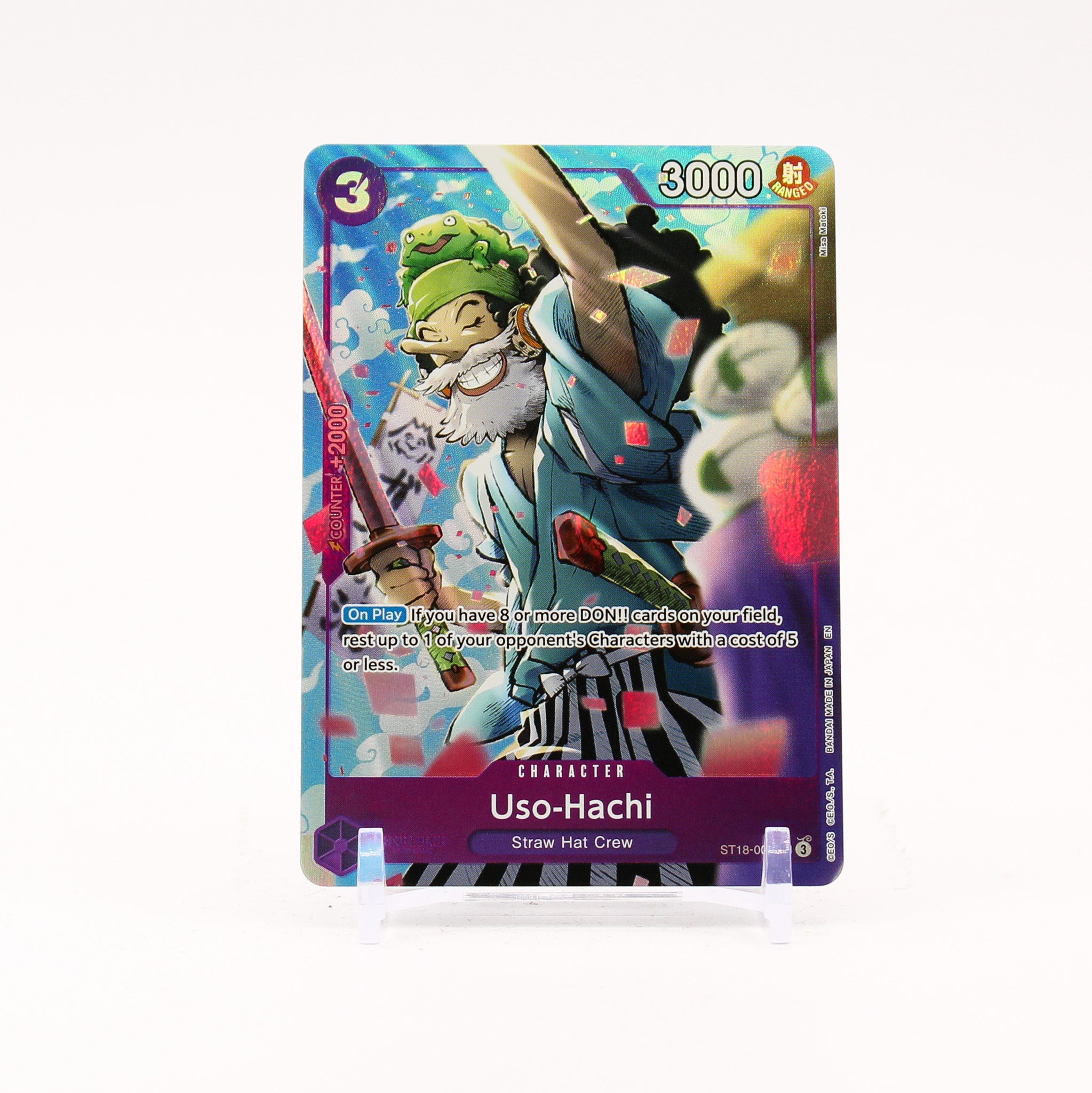 Uso-Hachi (Alternate Art) - ST18-001 Premium Booster The Best Vol. 2 One Piece - NM/MINT