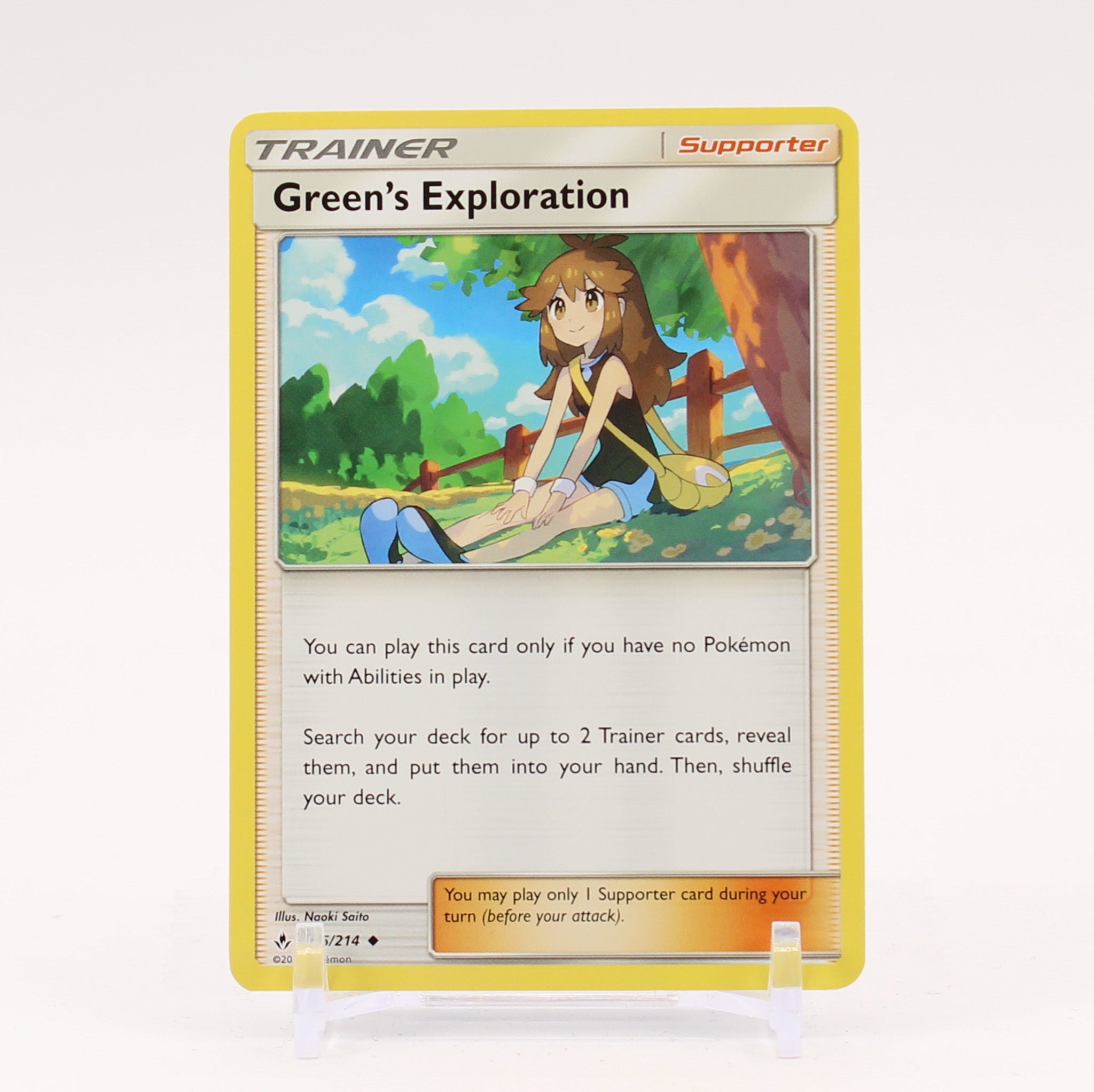 Green's Exploration - 175/214 Unbroken Bonds Trainer - NM/MINT