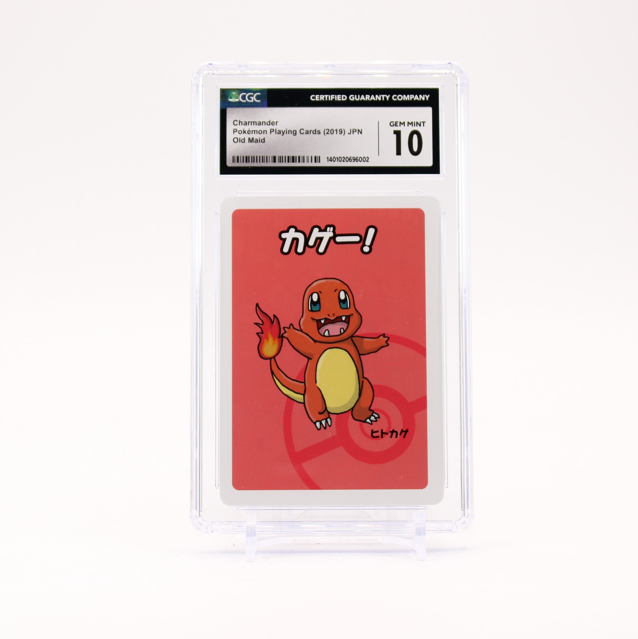 Charmander - 2019 CGC 10 Old Maid Playing Cards Japanese Pokemon - GEM MT