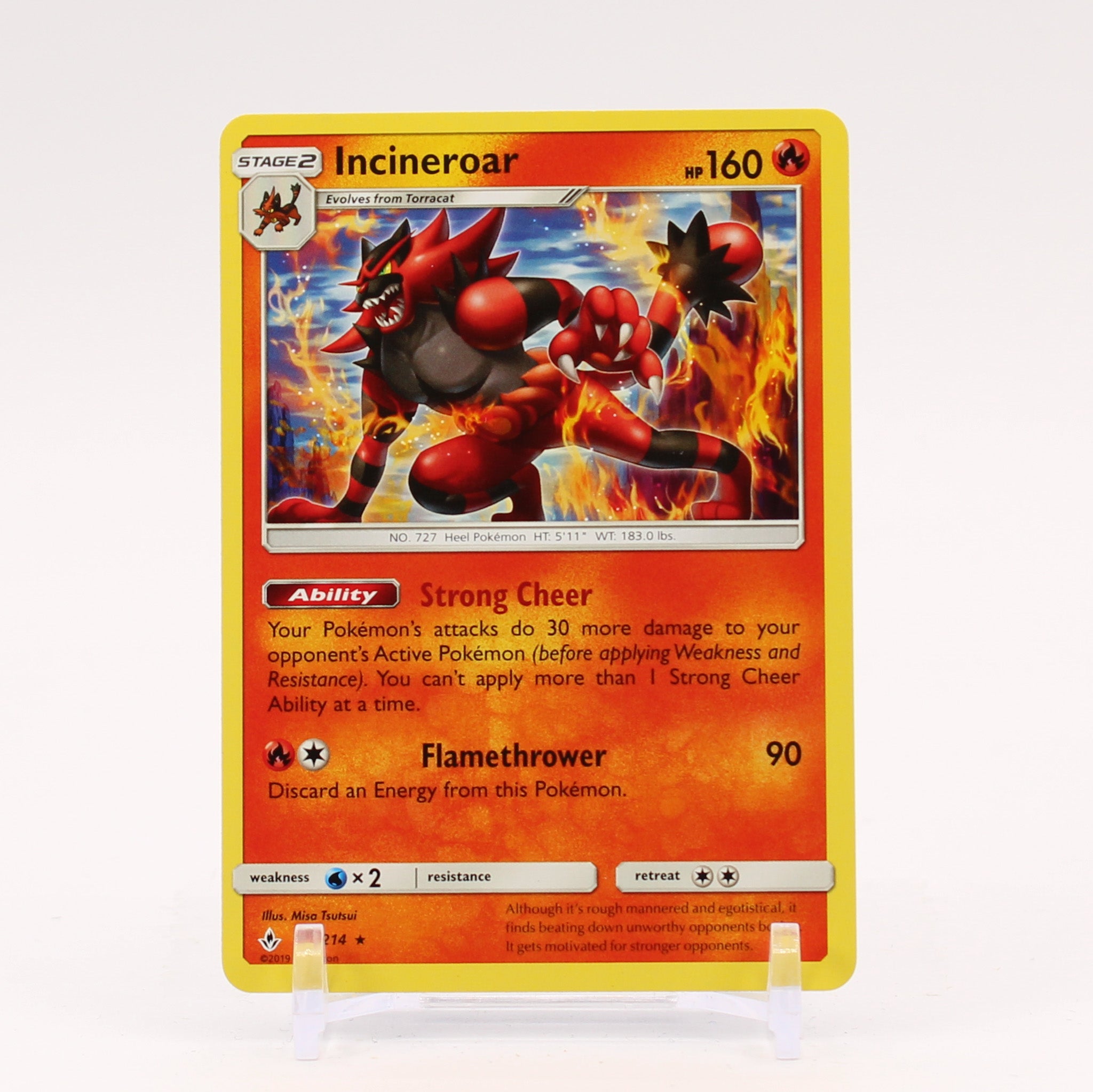 Incineroar - 29/214 Unbroken Bonds Rare Pokemon - NM/MINT