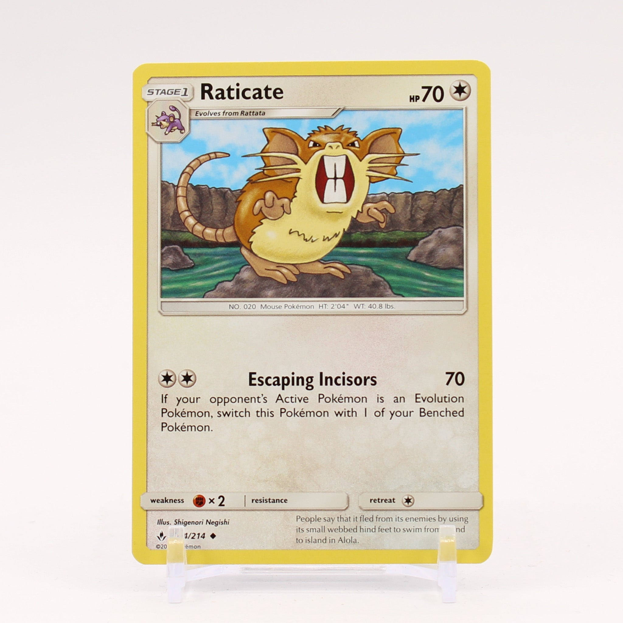 Raticate - 144/214 Unbroken Bonds Pokemon - NM/MINT
