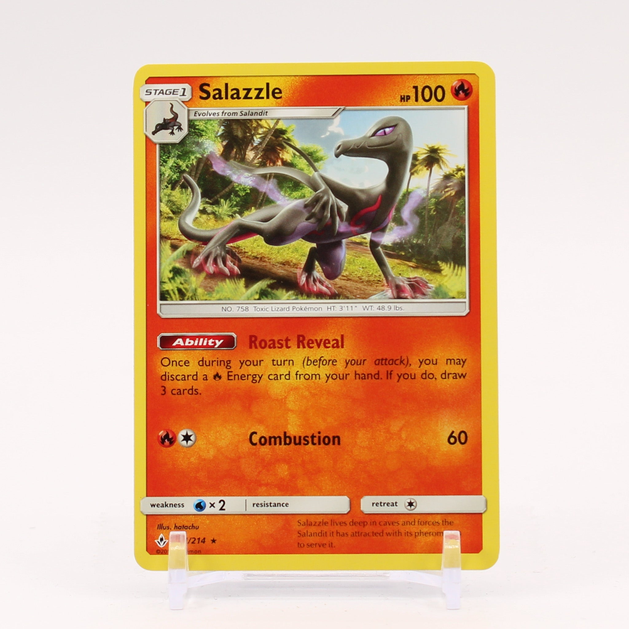 Salazzle - 31/214 Unbroken Bonds Rare Pokemon - NM/MINT
