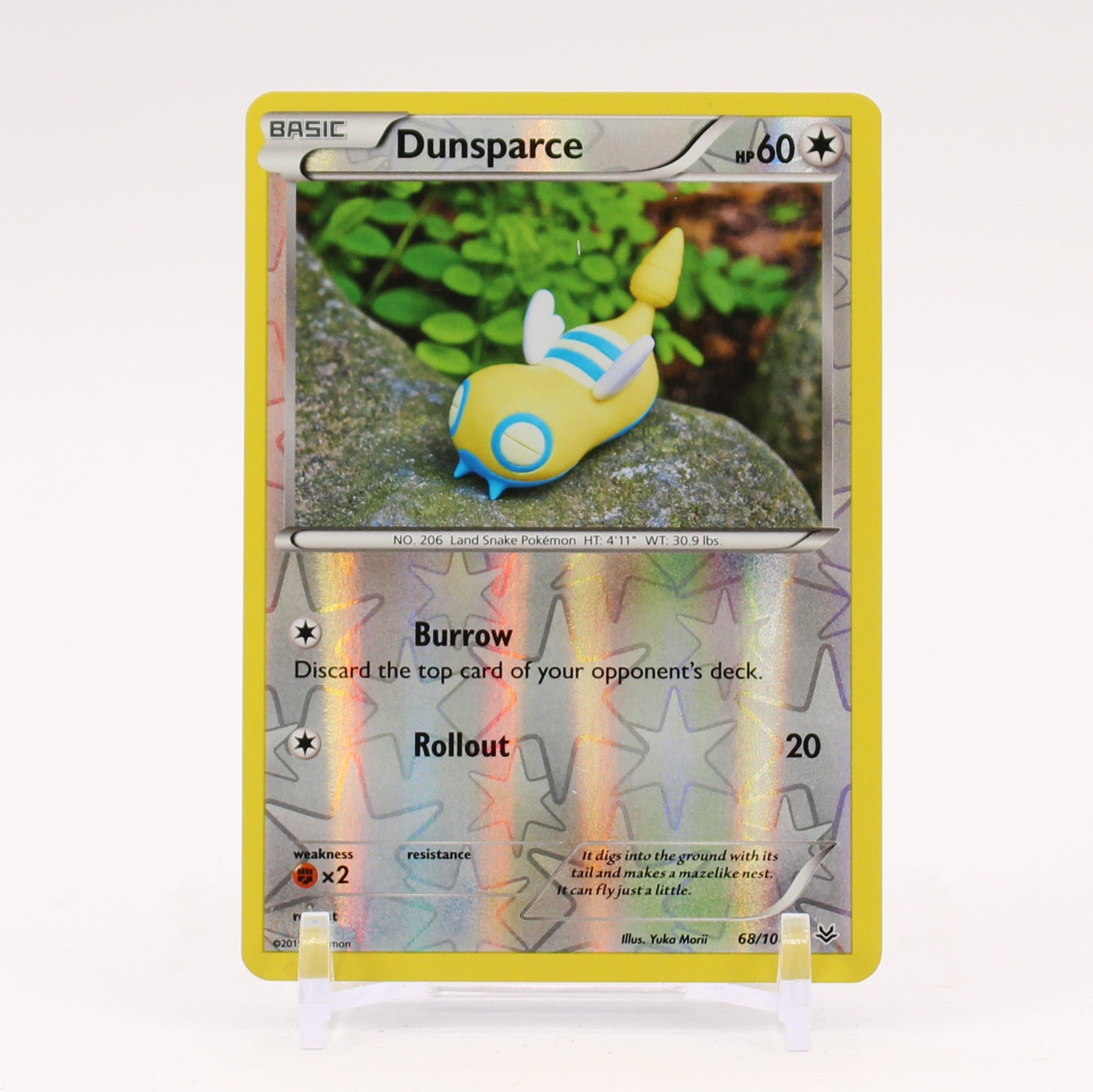 Dunsparce - 68/108 Roaring Skies Reverse Holo Pokemon - NM