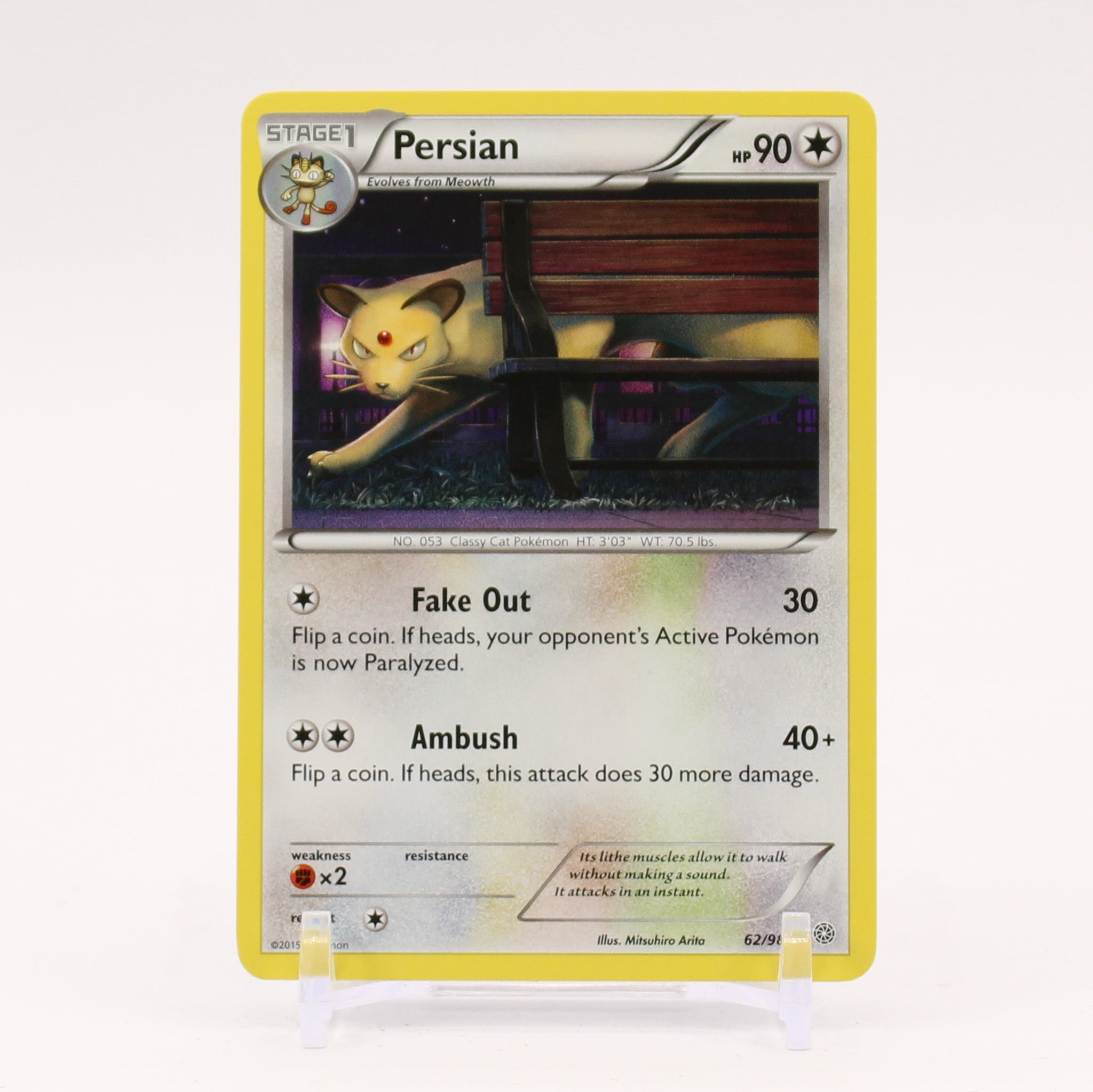 Persian - 62/98 Ancient Origins Pokemon - NM