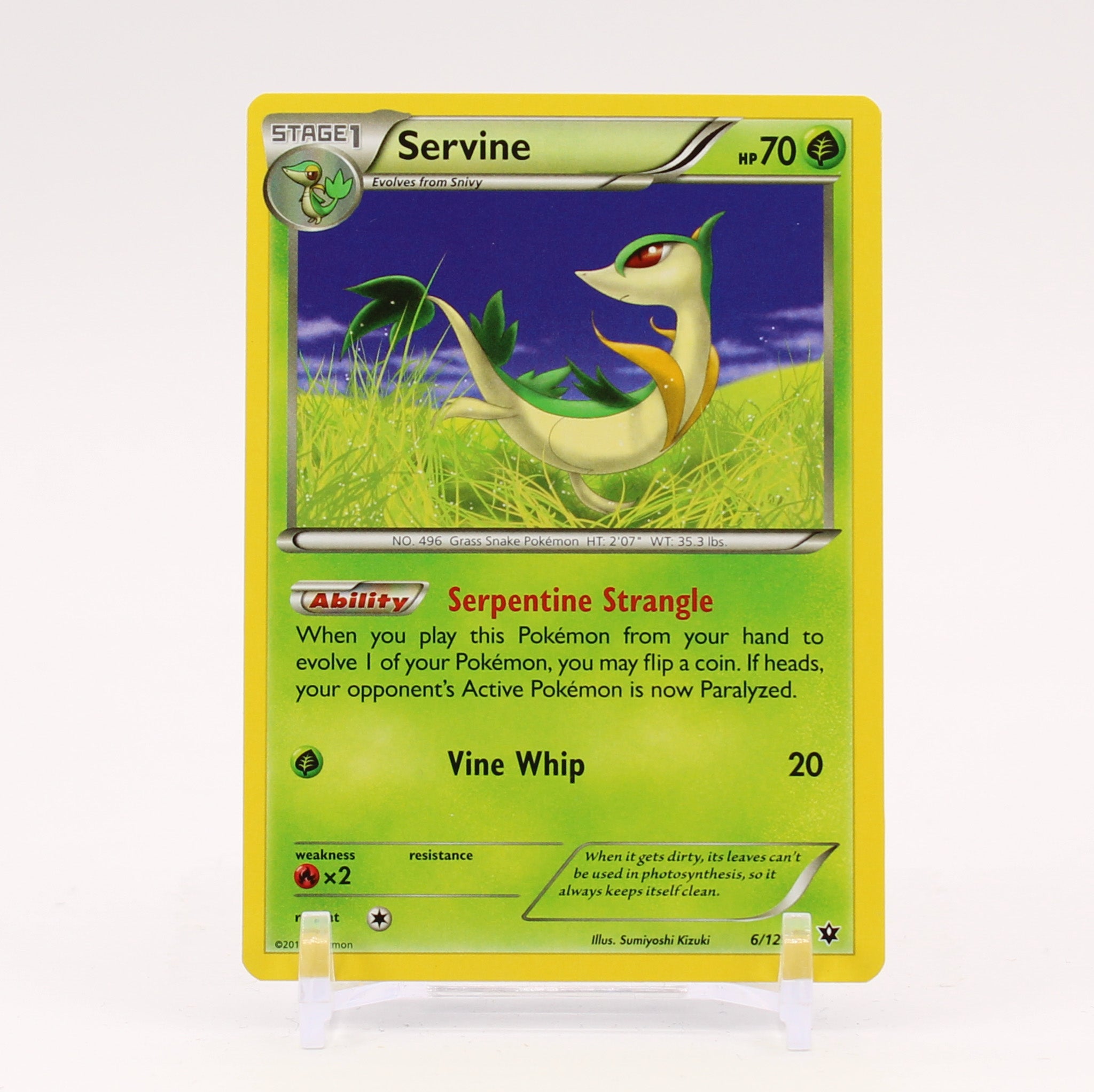 Servine - 6/124 Fates Collide Pokemon - NM