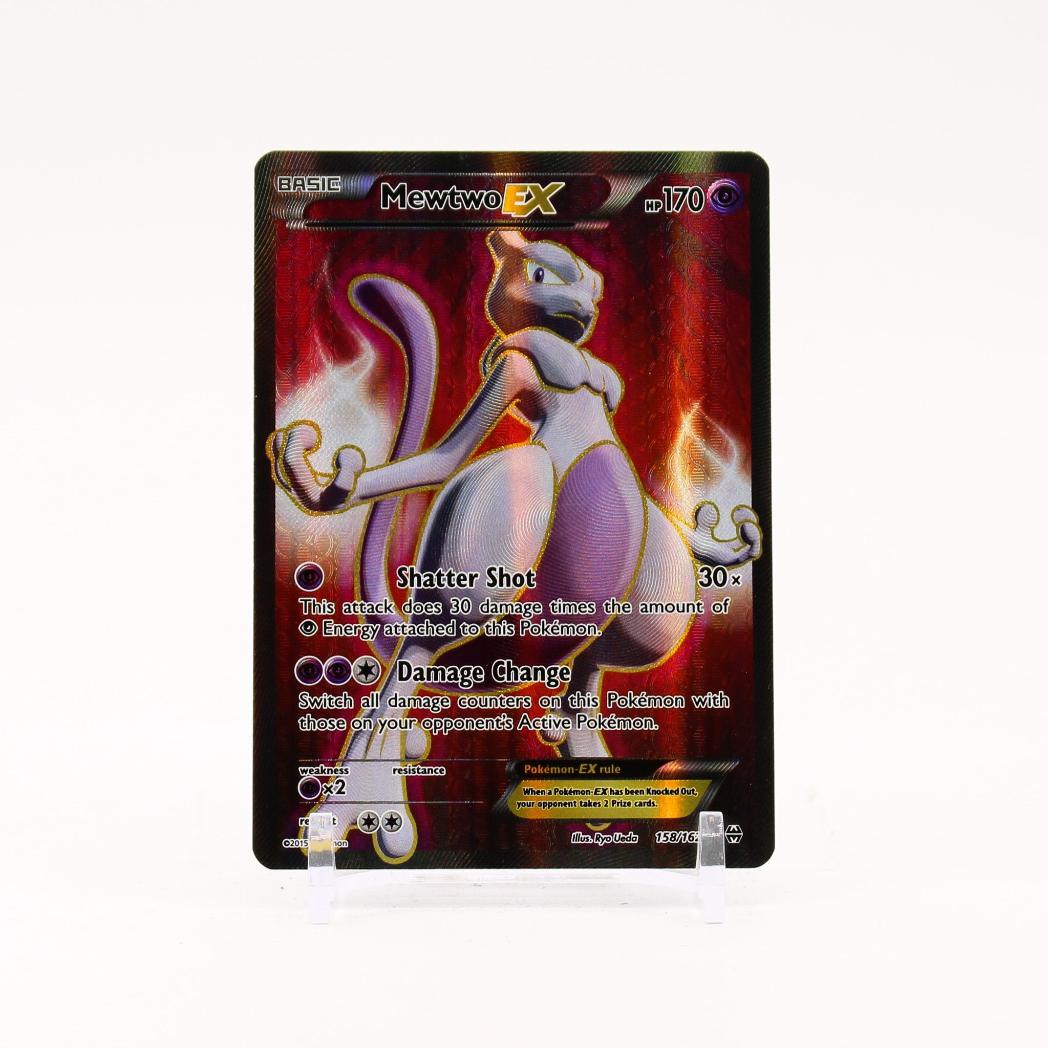 Mewtwo EX - 158/162 BREAKThrough Full Art Pokemon - LP