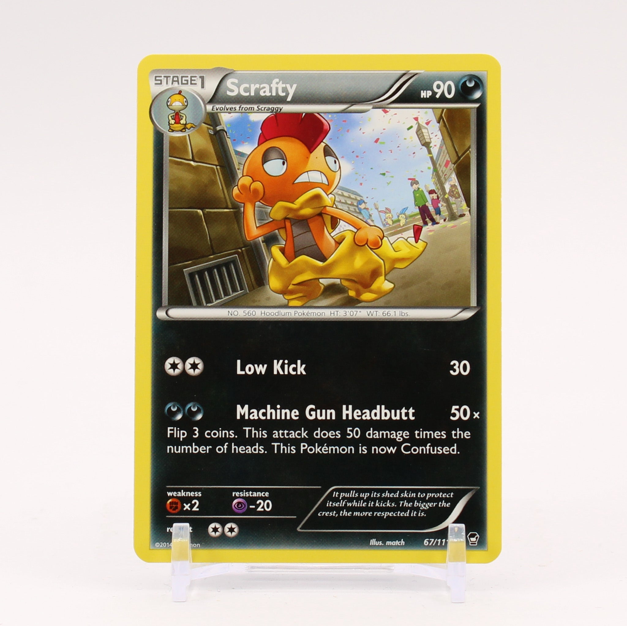 Scrafty - 67/111 Furious Fists Pokemon - NM