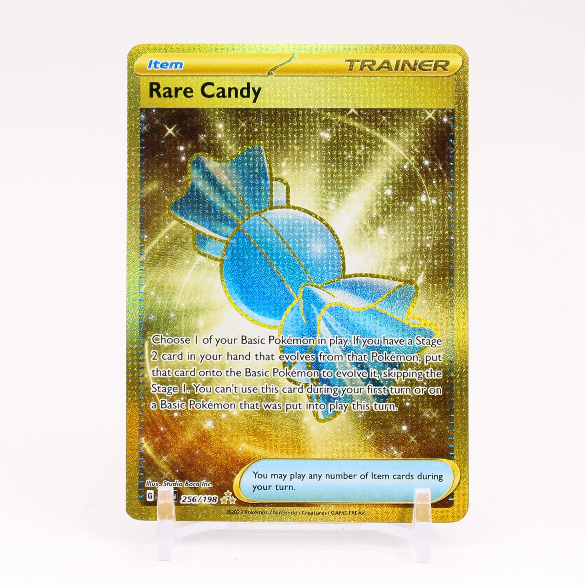 Rare Candy - 256/198 Scarlet & Violet Gold Trainer - NM/MINT