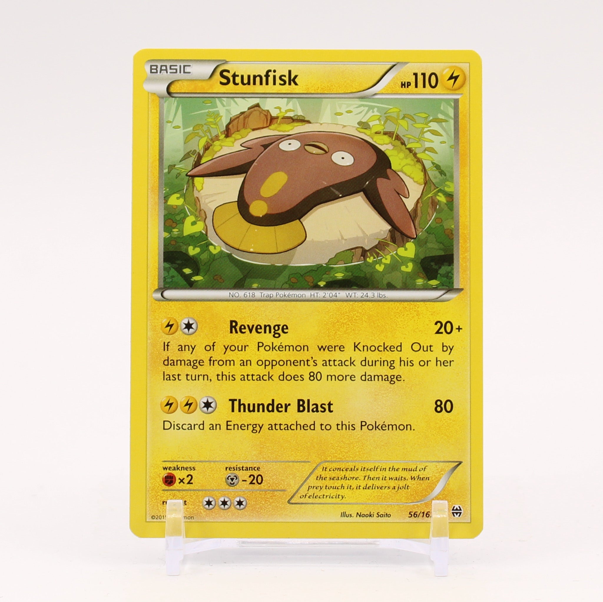 Stunfisk - 56/162 BREAKThrough Pokemon - NM