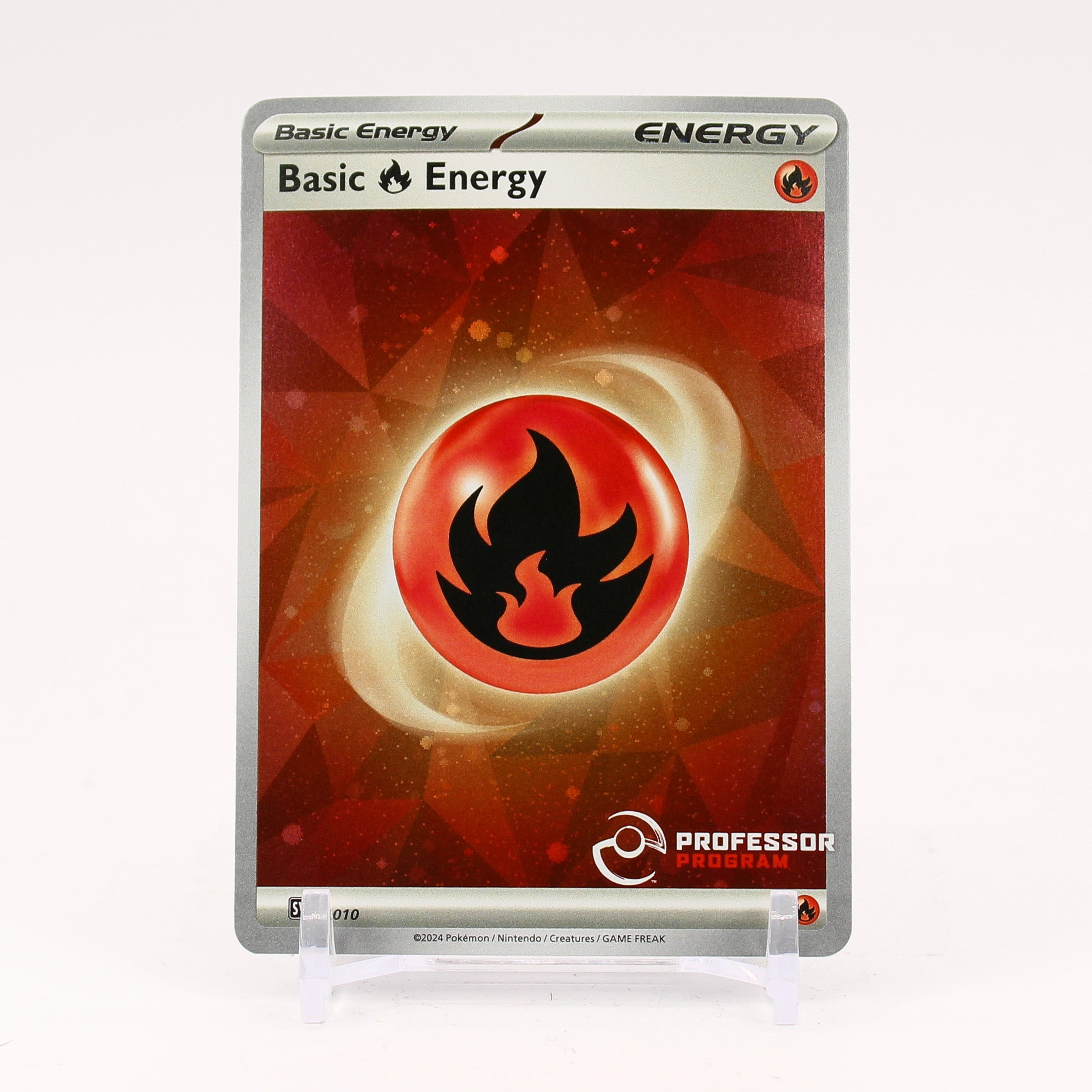 Basic Fire Energy - 002 Professor Program Promo Cosmos Holo - NM/MINT