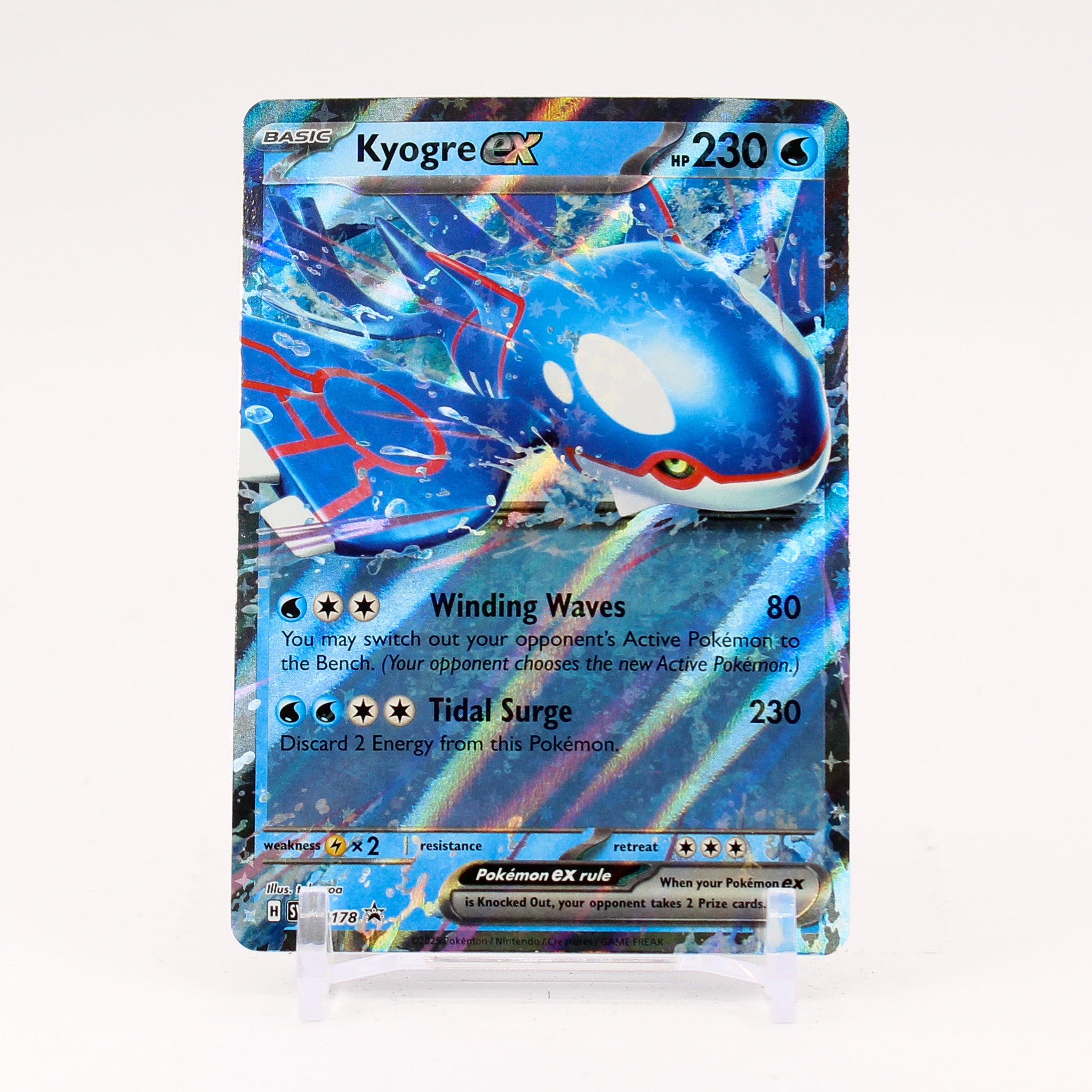 Kyogre ex - SVP178 Black Star Promo Pokemon - NM/MINT