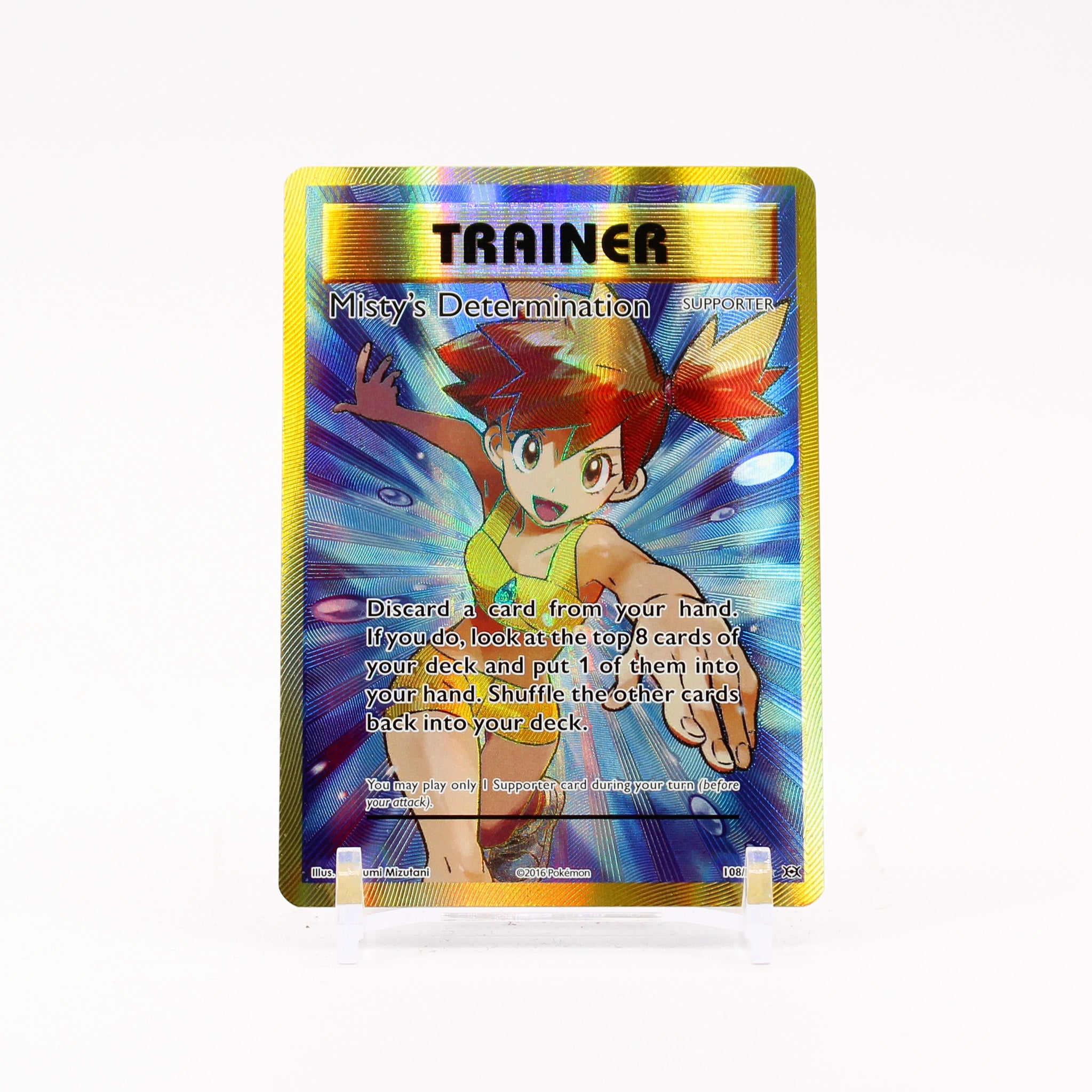 Misty's Determination - 108/108 Evolutions Full Art Gold Trainer - NM