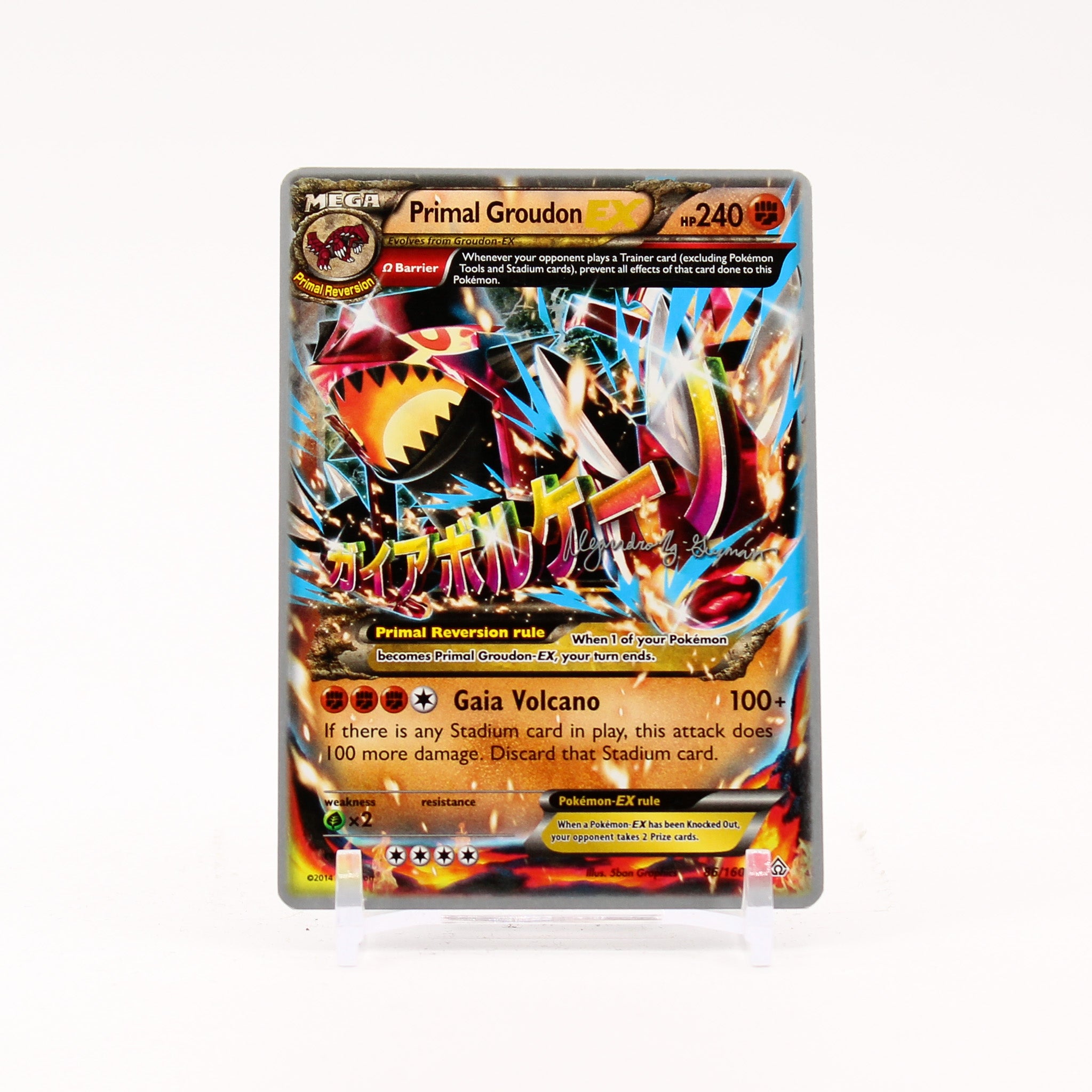 Primal Groudon EX - 86/160 World Championship Promo Pokemon - NM/LP