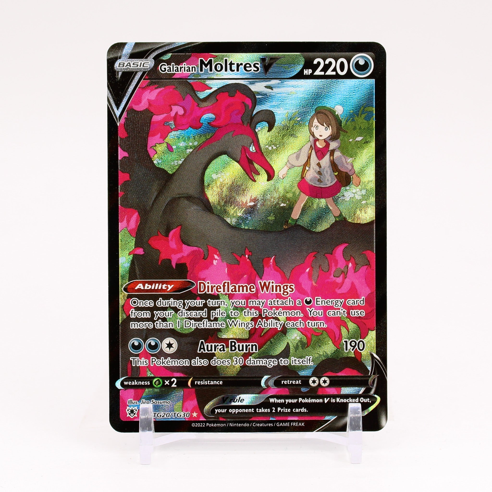 Galarian Moltres V - TG20/TG30 Astral Radiance Trainer Gallery Pokemon - NM/MINT