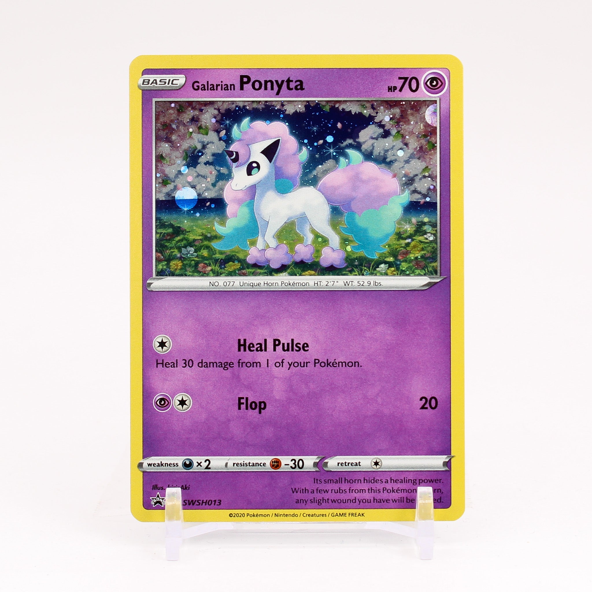 Galarian Ponyta - SWSH013 Black Star Promo Holo Pokemon - NM/MINT