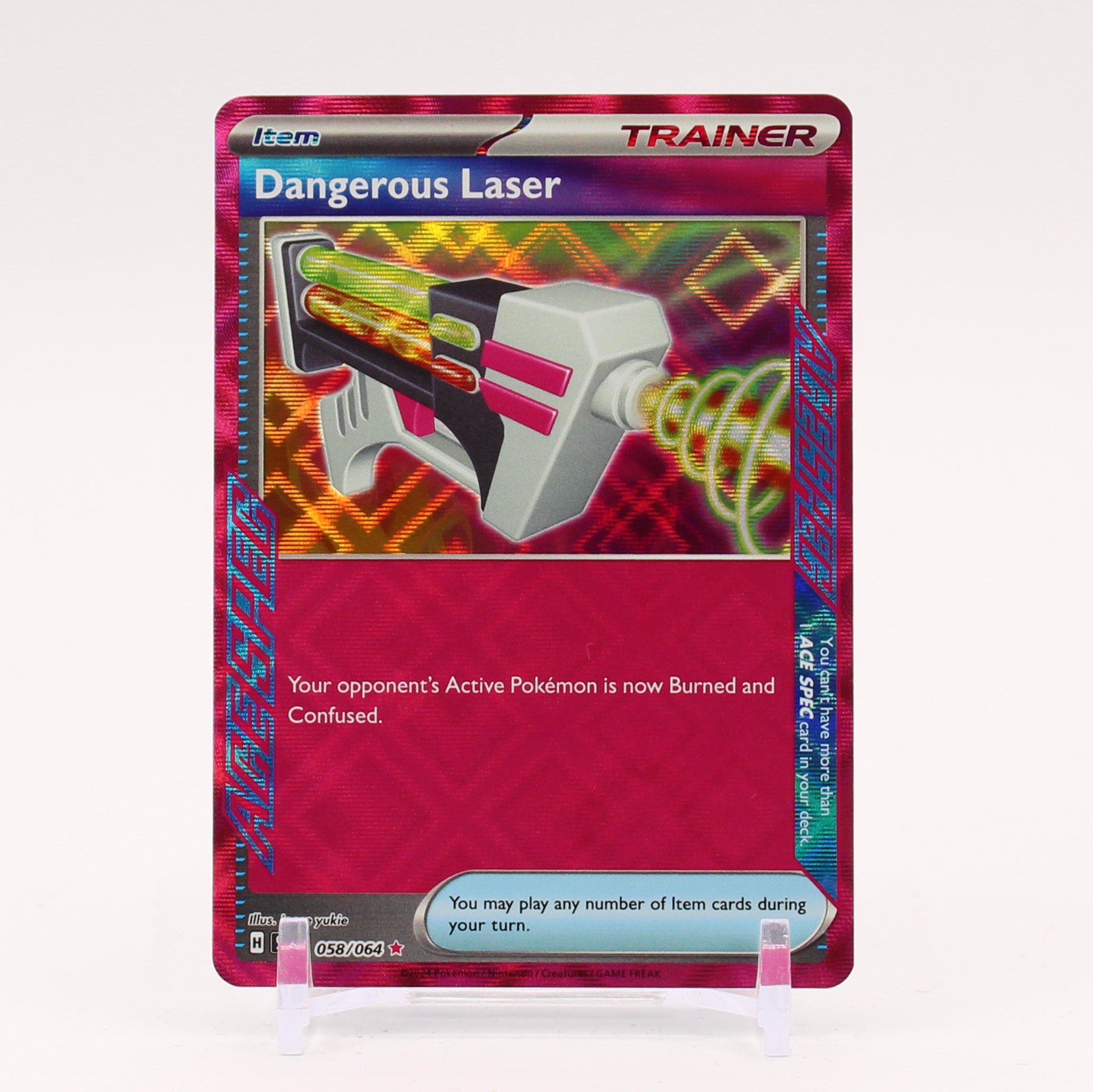 Dangerous Laser - 058/064 Shrouded Fable IACESPEC Holo Rare Trainer NM/MINT