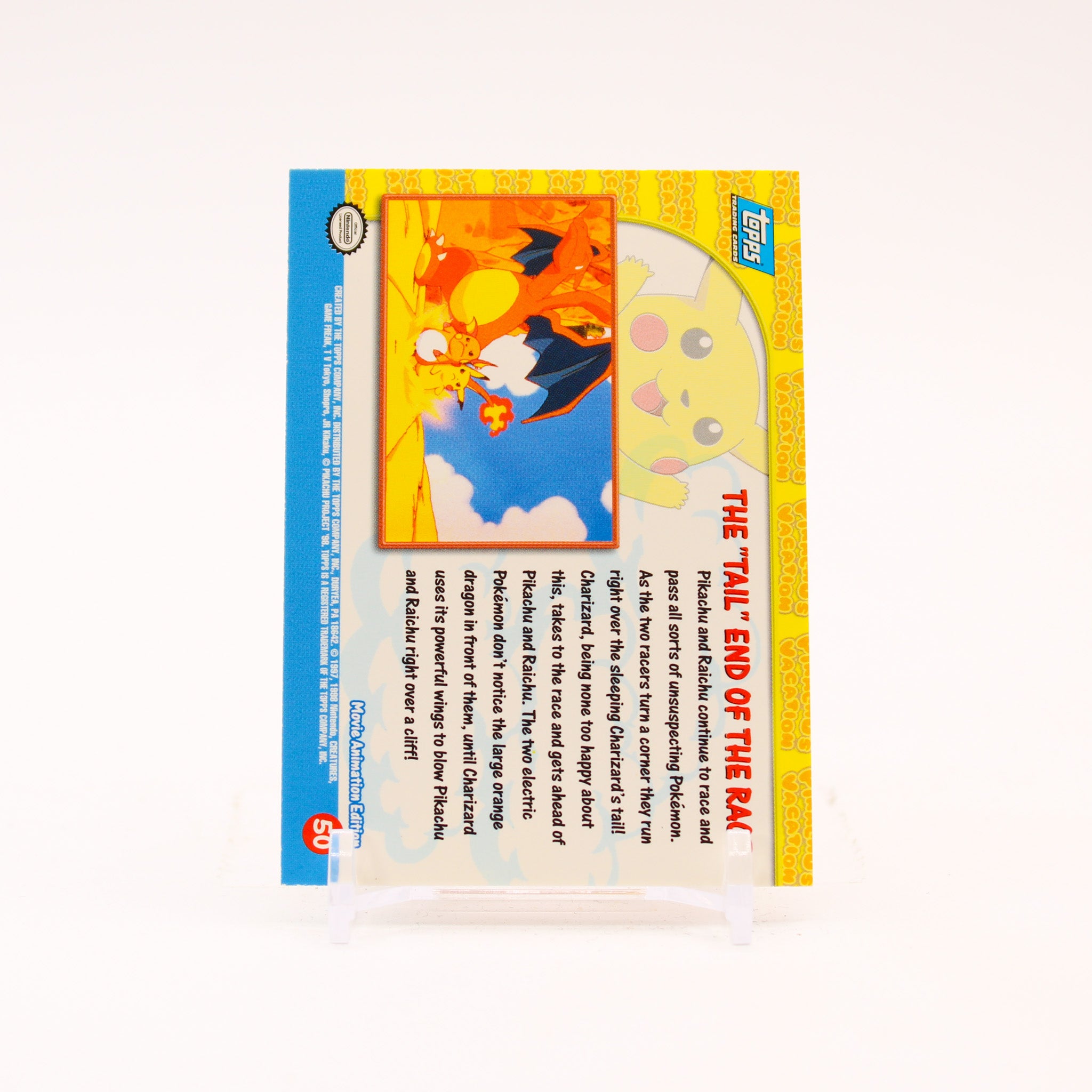 The Tail End Of The Race - Topps Blue Stamp Holo Pokemon - NM/LP