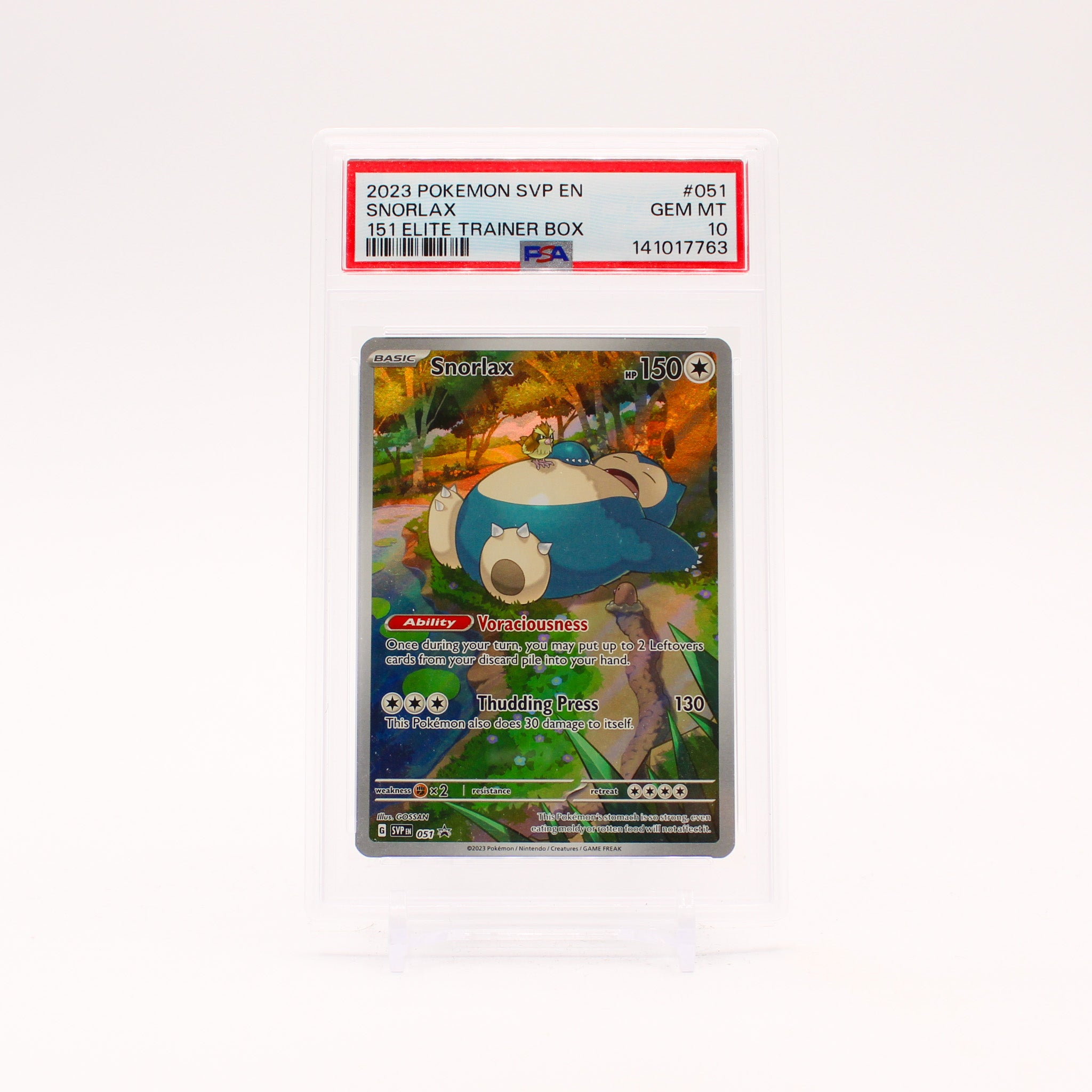 Snorlax - SVP051 PSA 10 151 ETB Promo Pokemon - GEM MINT