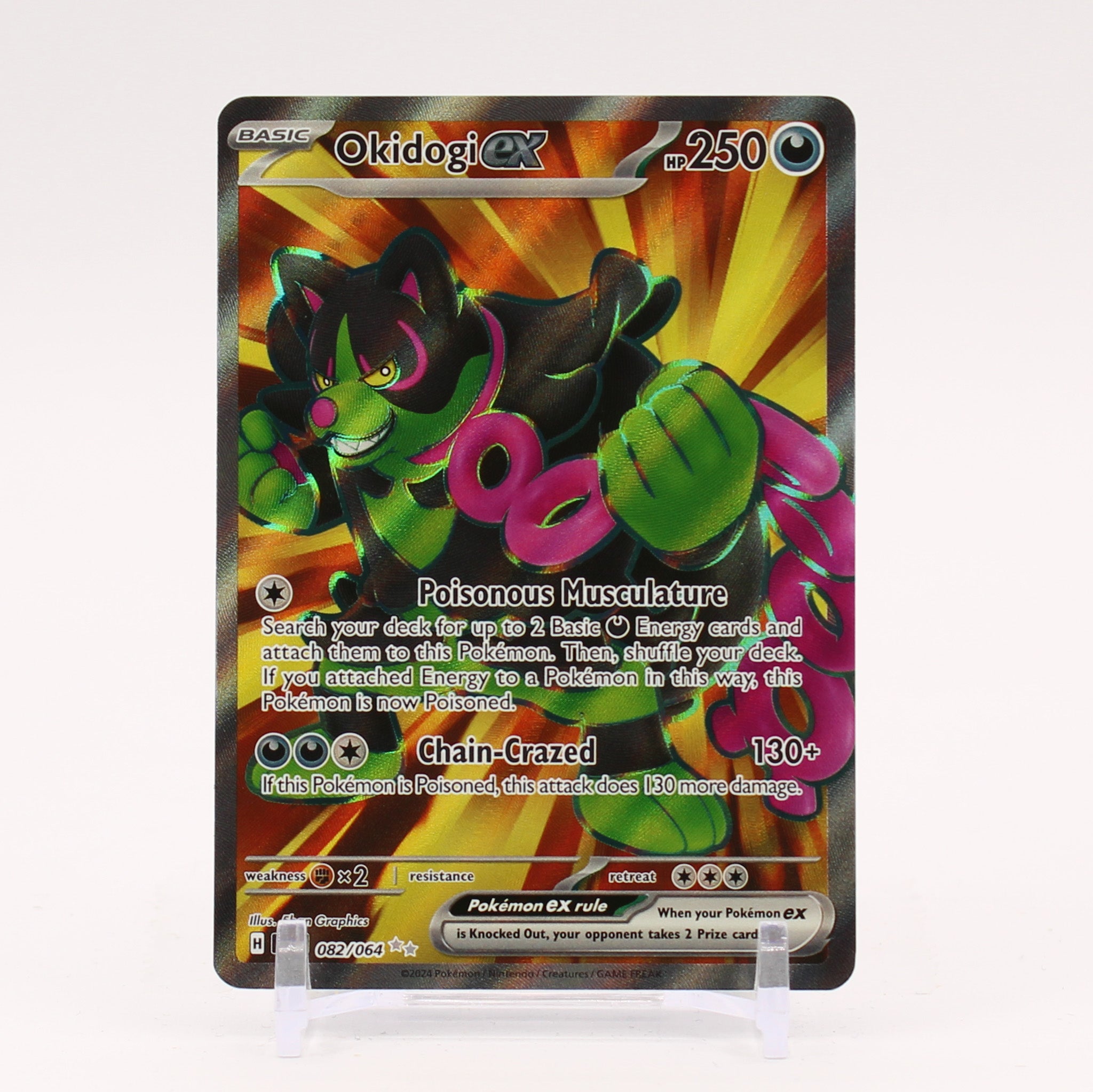 Okidogi ex - 082/064 Shrouded Fable Full Art Pokemon - NM/MINT